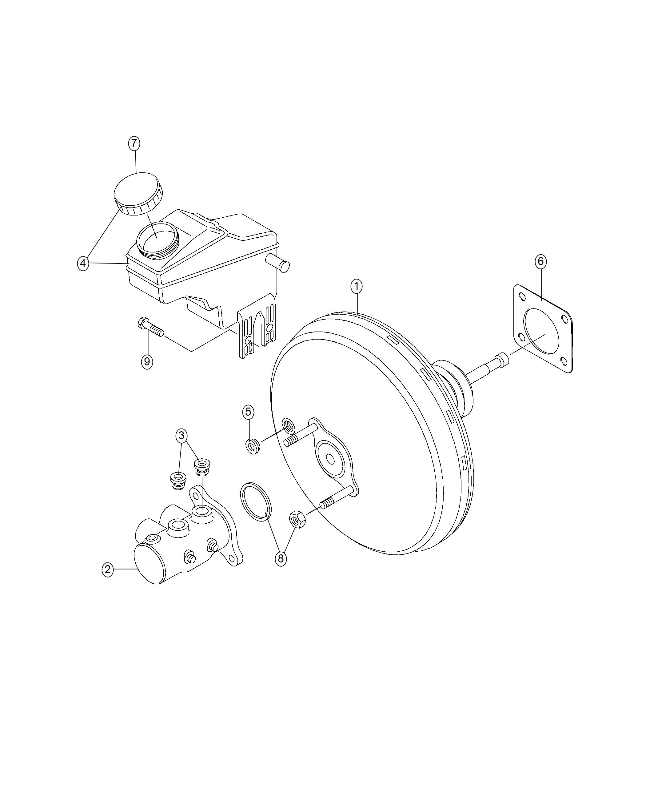 Diagram Master Cylinder. for your 2000 Chrysler 300  M 