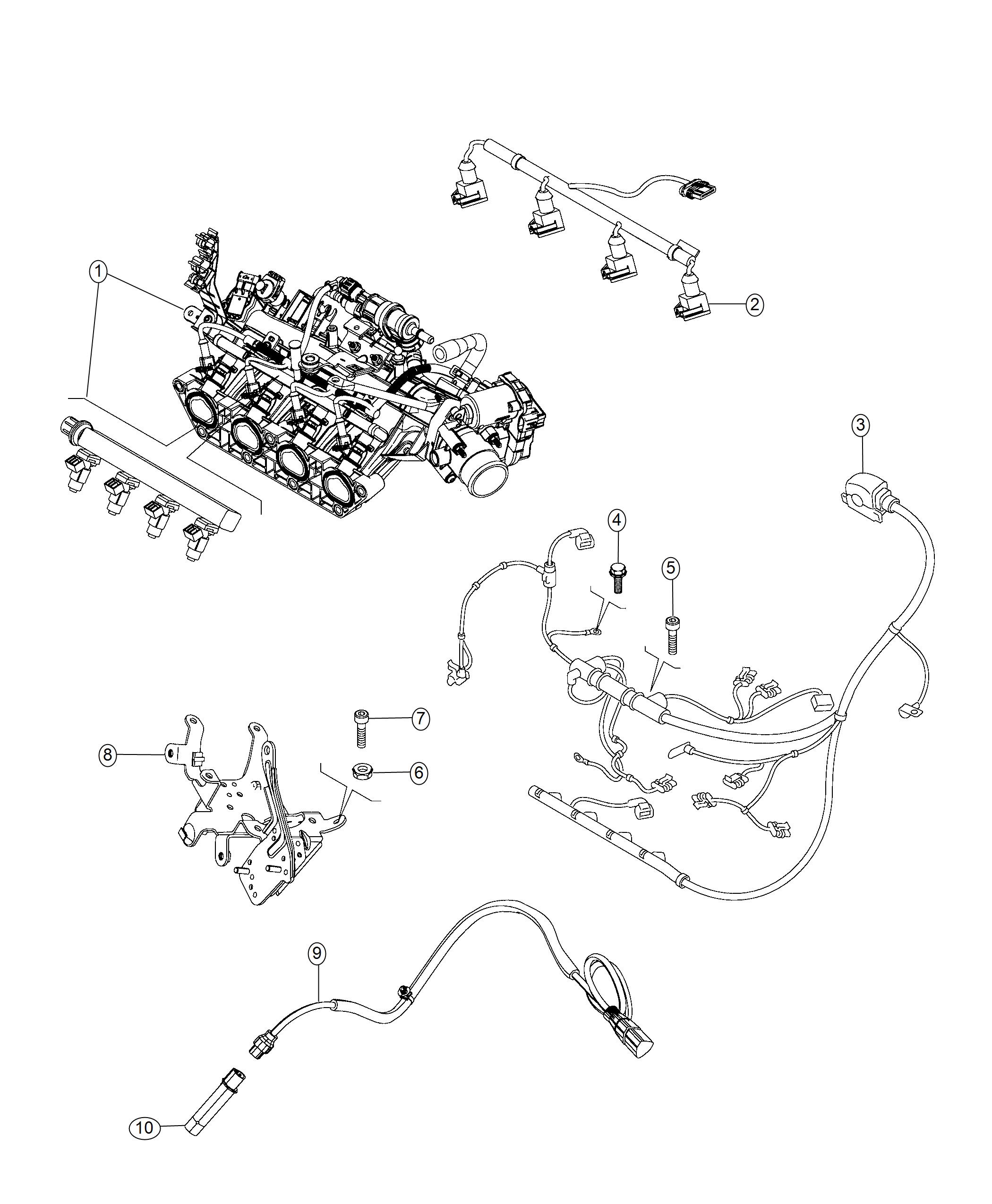 Diagram Wiring, Engine. for your Jeep Renegade  