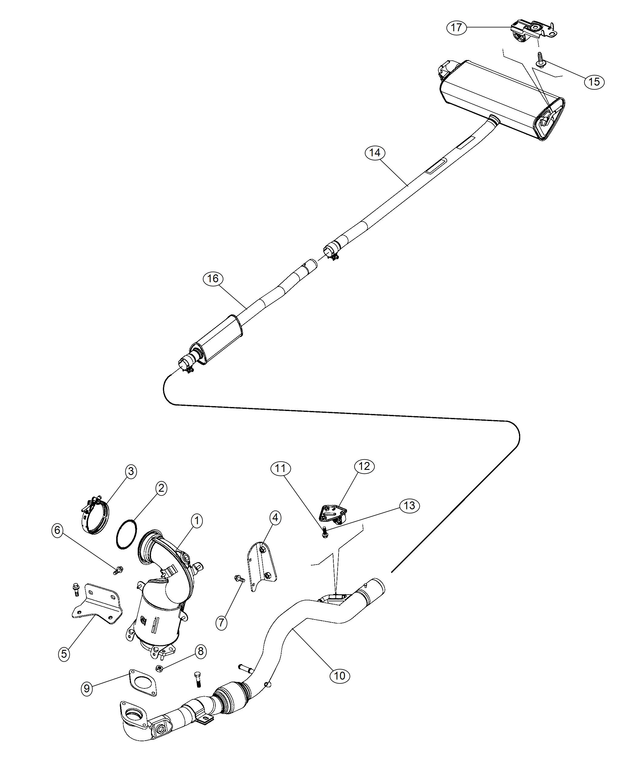 Exhaust System. Diagram