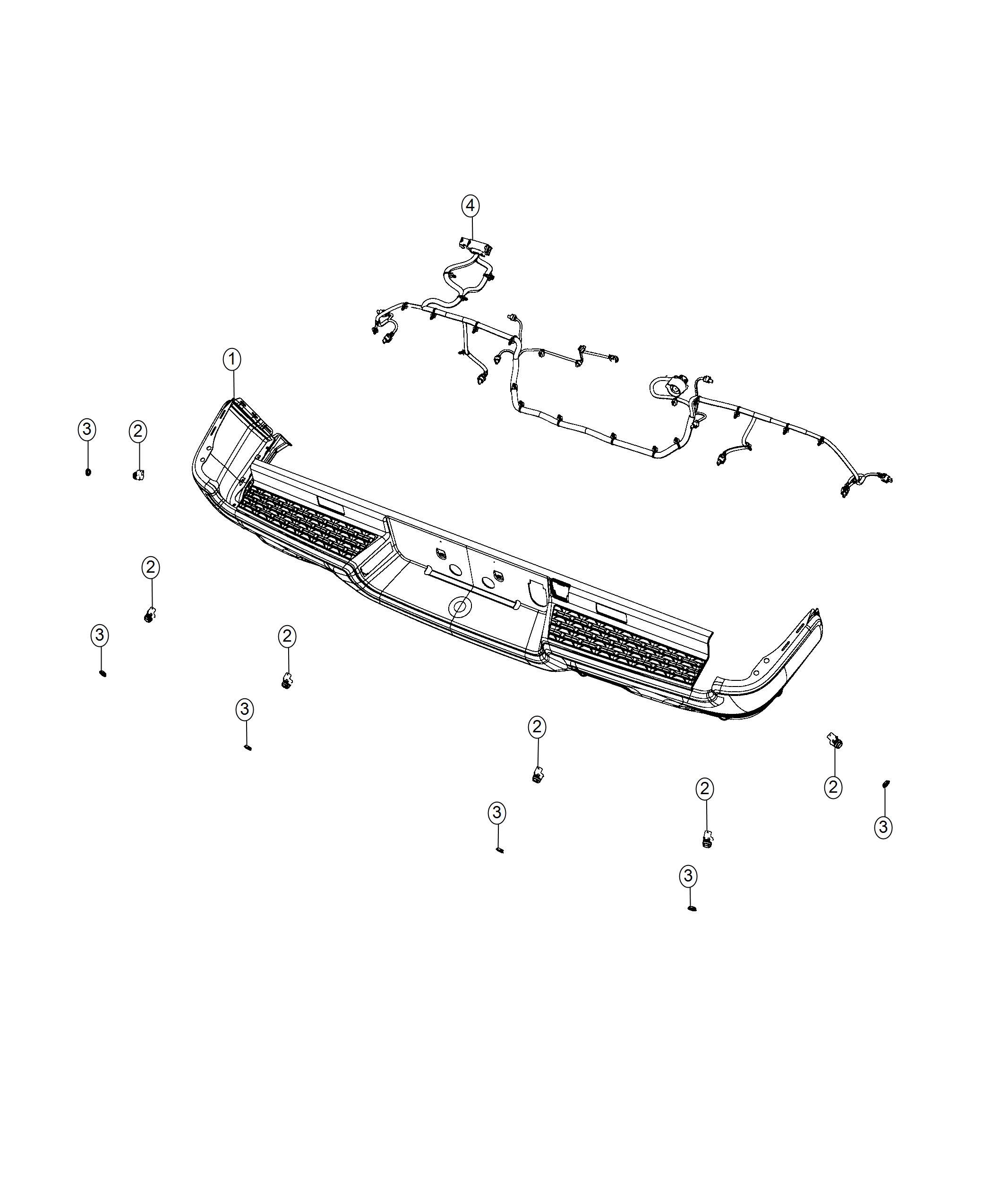 Diagram Park Assist. for your 2009 Ram 1500   