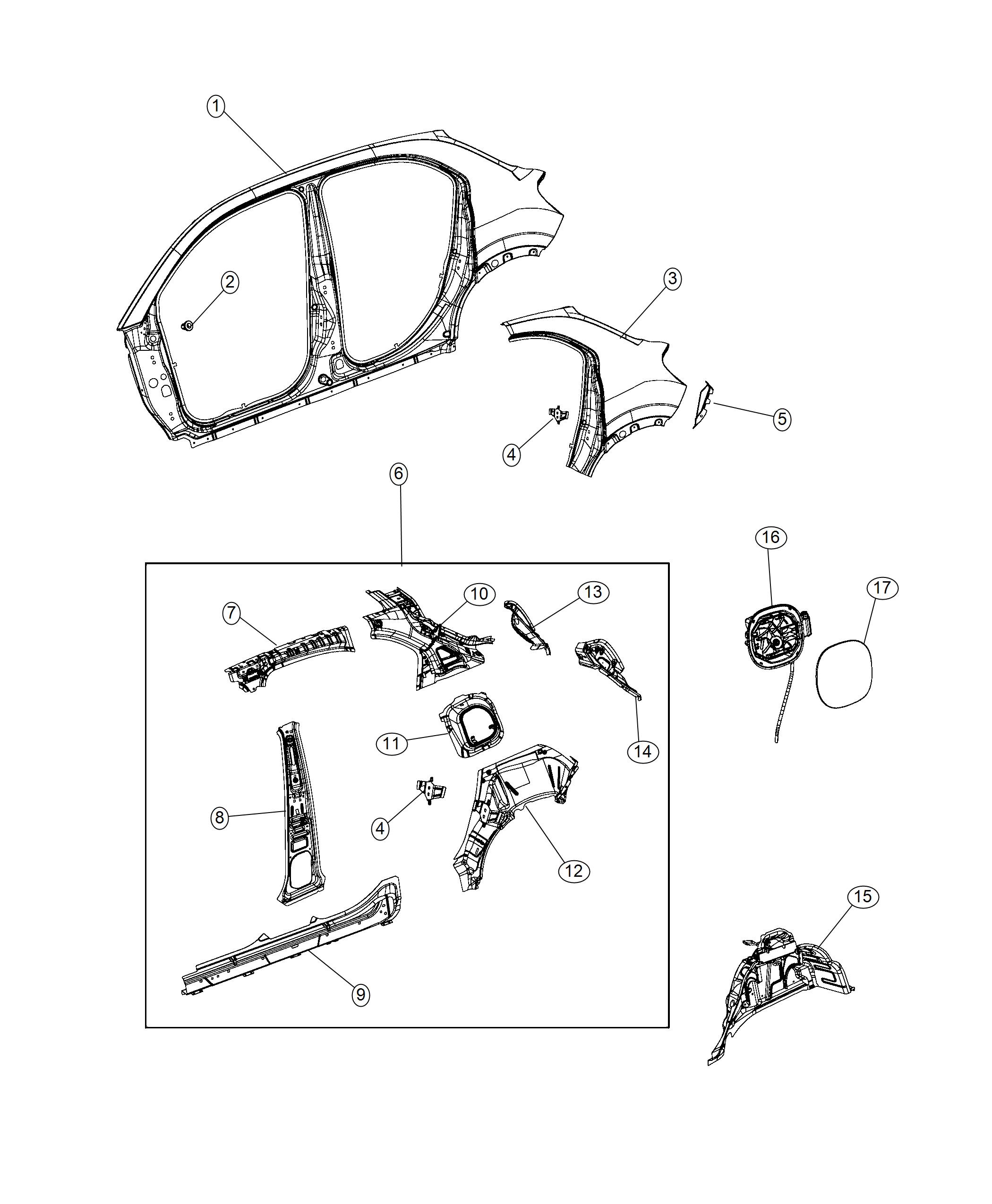 Quarter Panel. Diagram