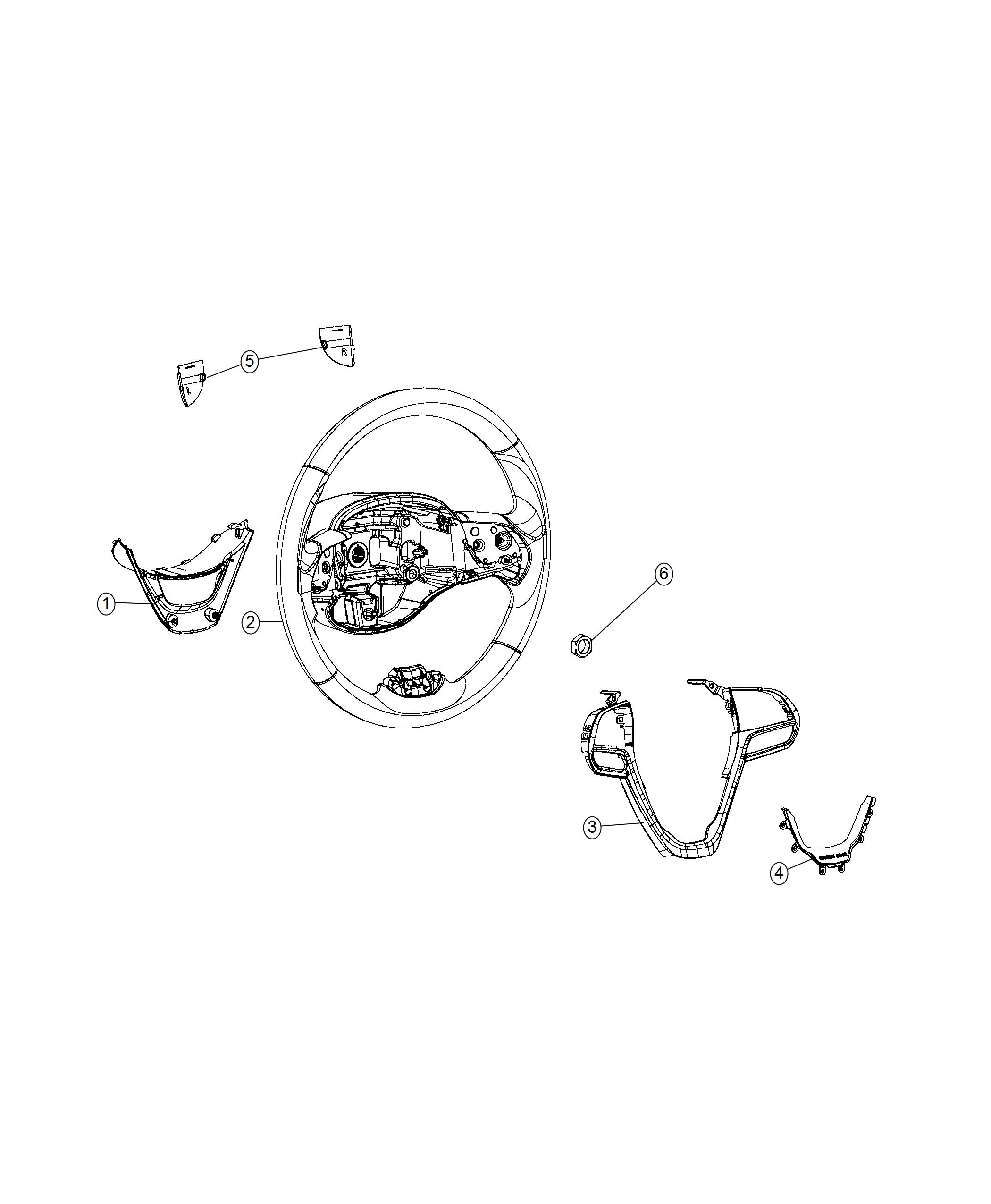 Steering Wheel Assembly [Leather Wrapped Steering Wheel]. Diagram