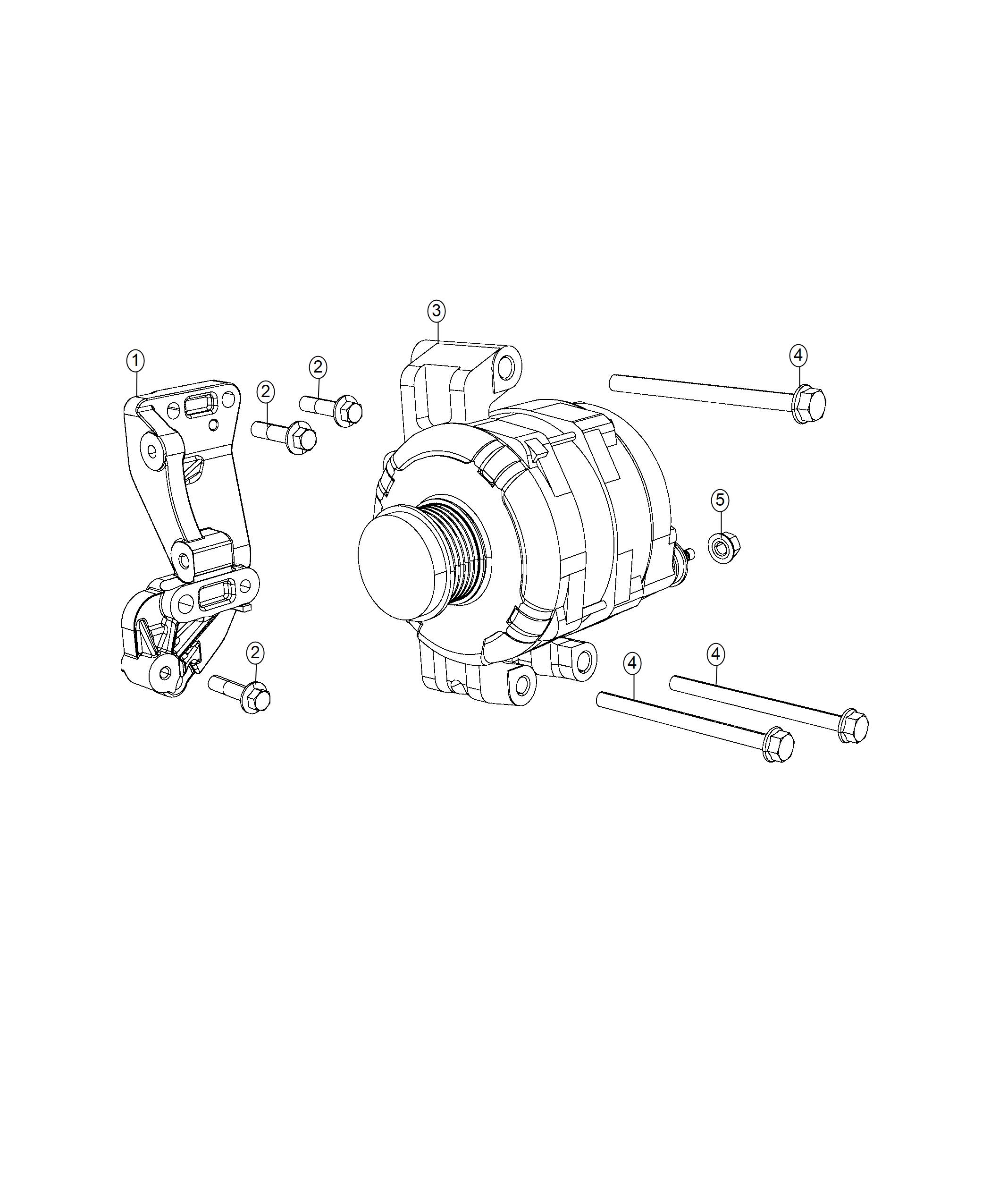 Generator/Alternator and Related Parts. Diagram