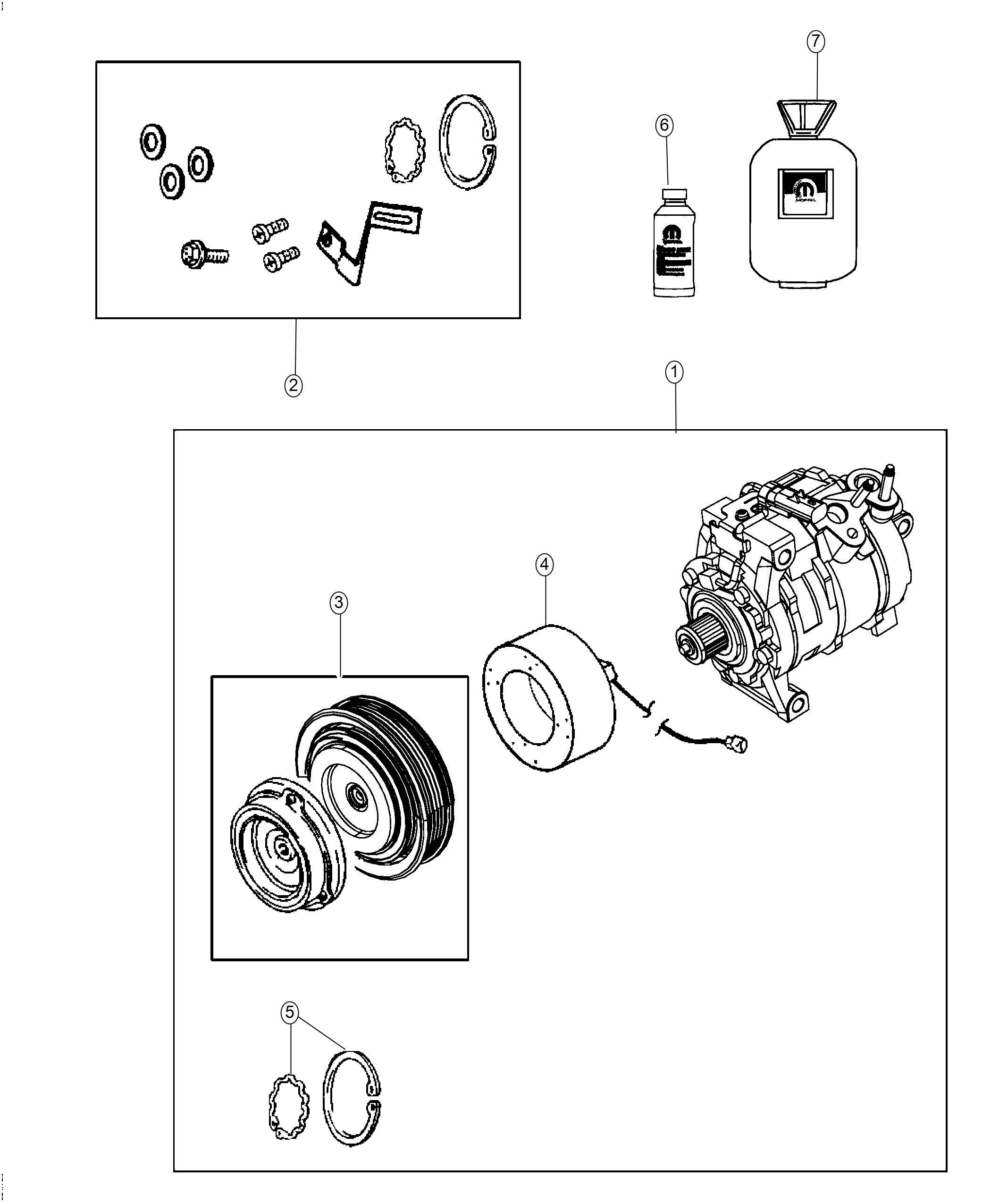 A/C Compressor. Diagram