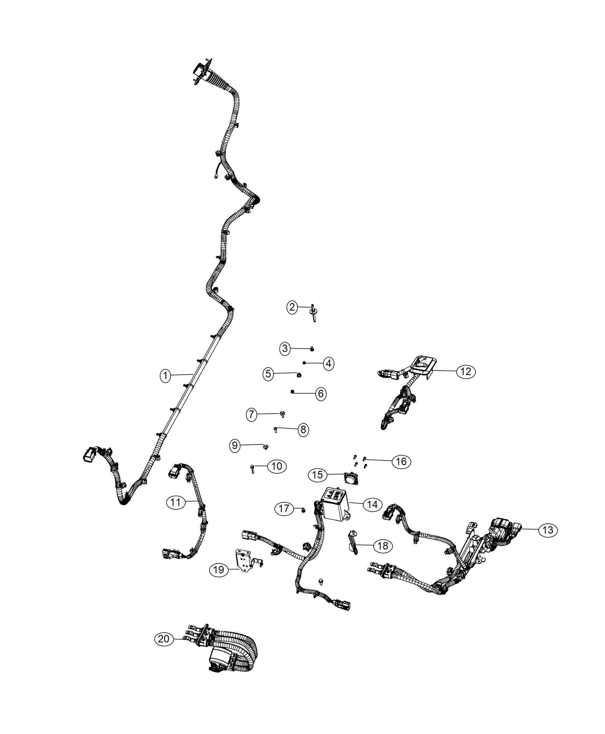 Diagram Center, BEV Power Distribution. for your Fiat 500E  