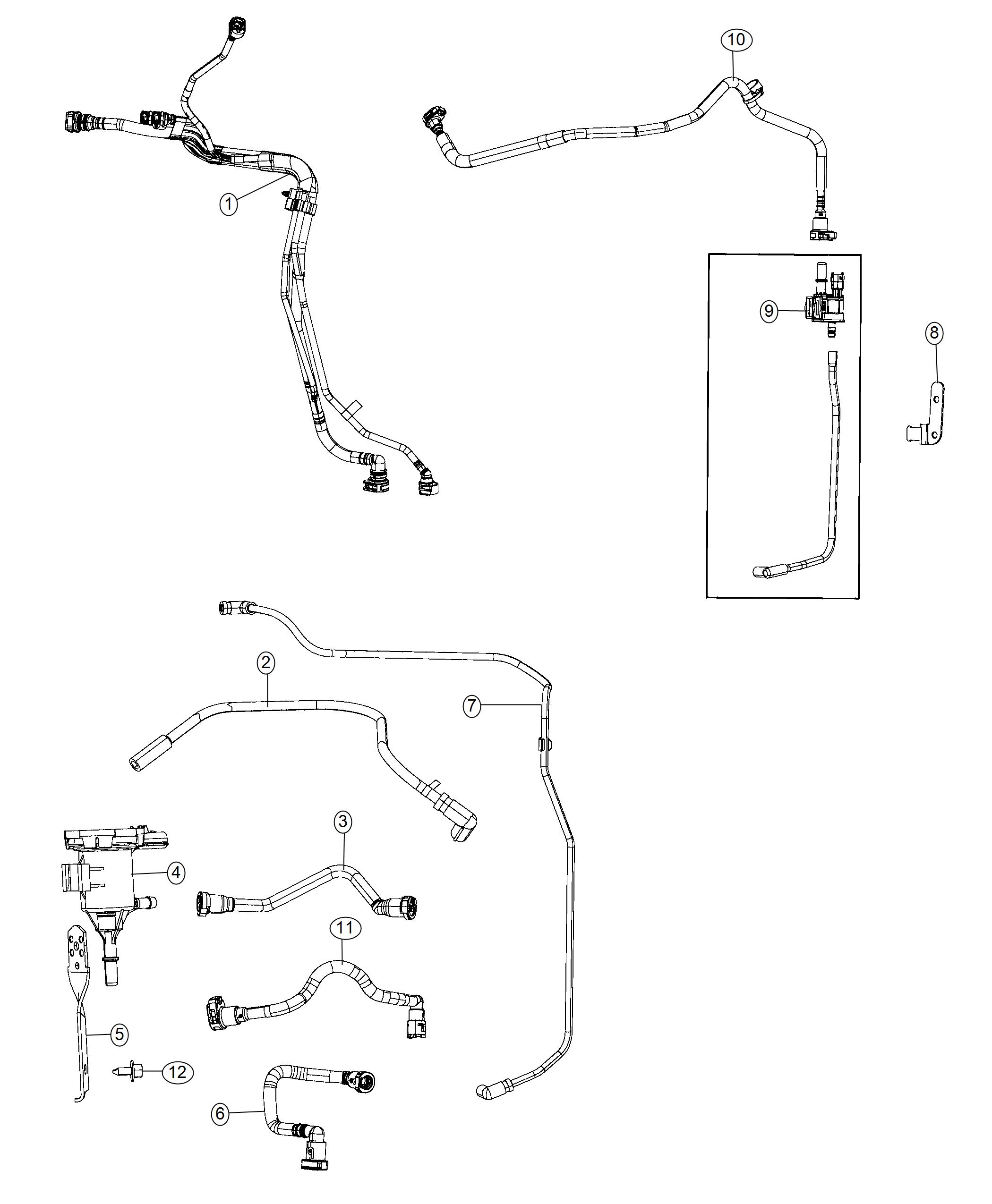 Diagram Emission Control Vacuum Harness. for your Chrysler