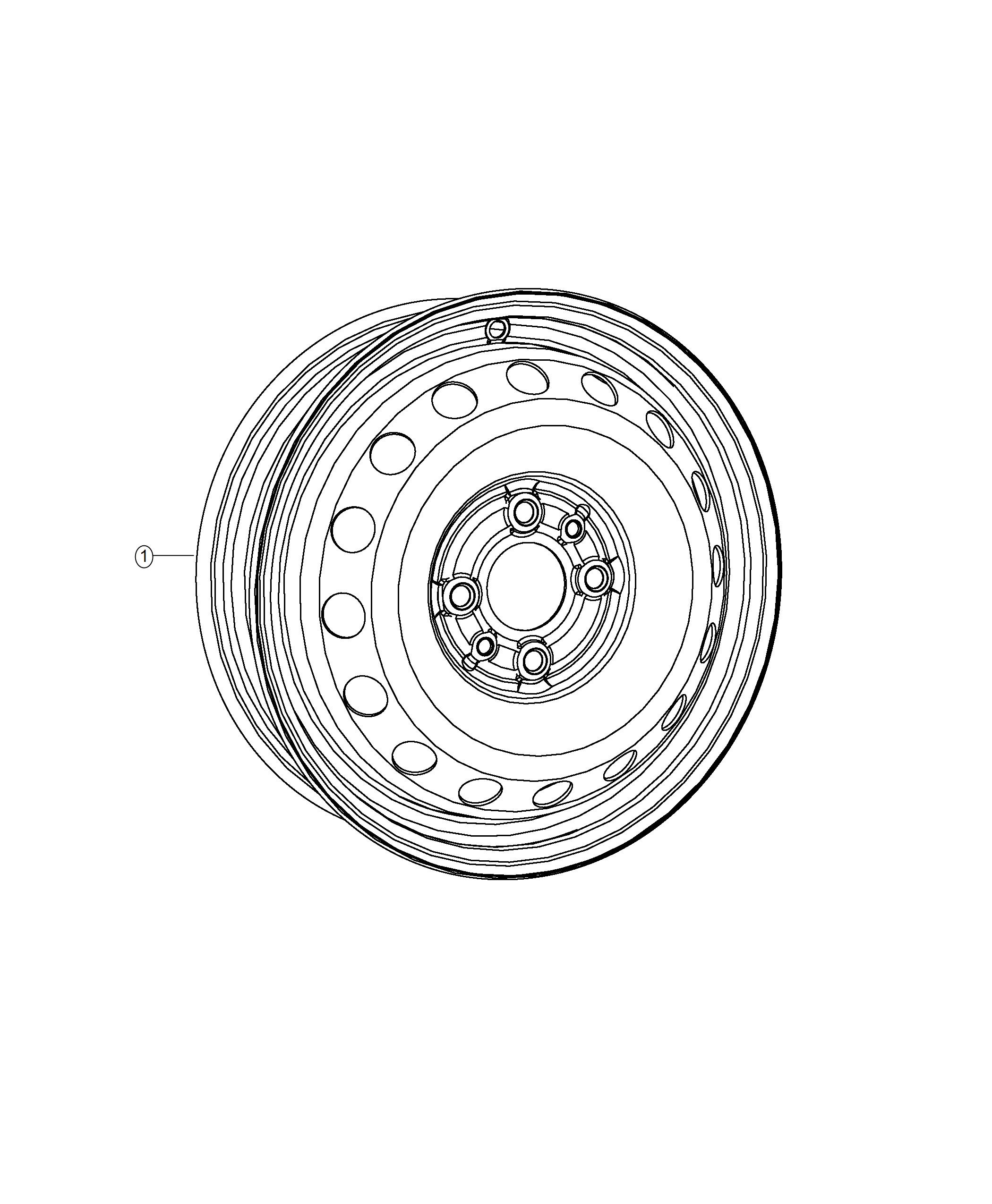 Spare Tire Stowage. Diagram