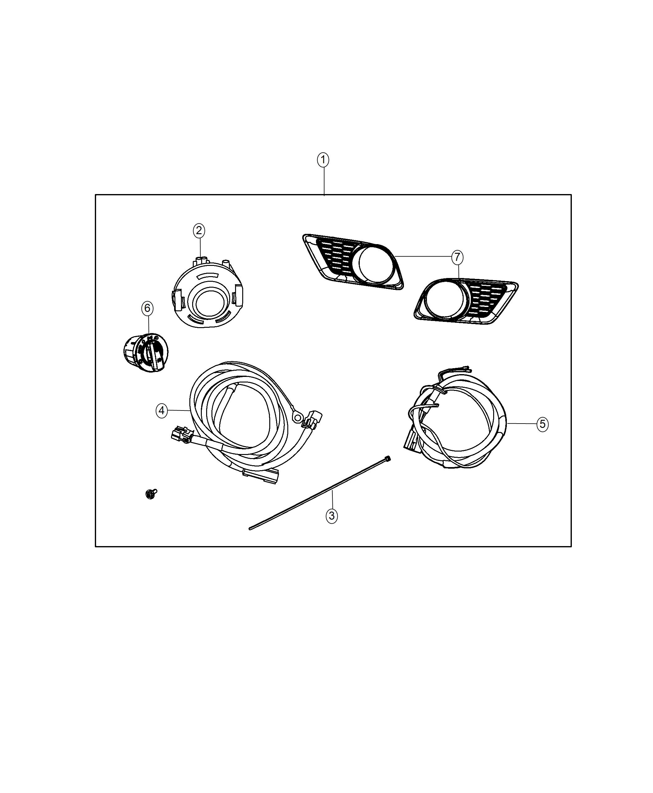 Diagram Light Kit, Fog. for your Dodge