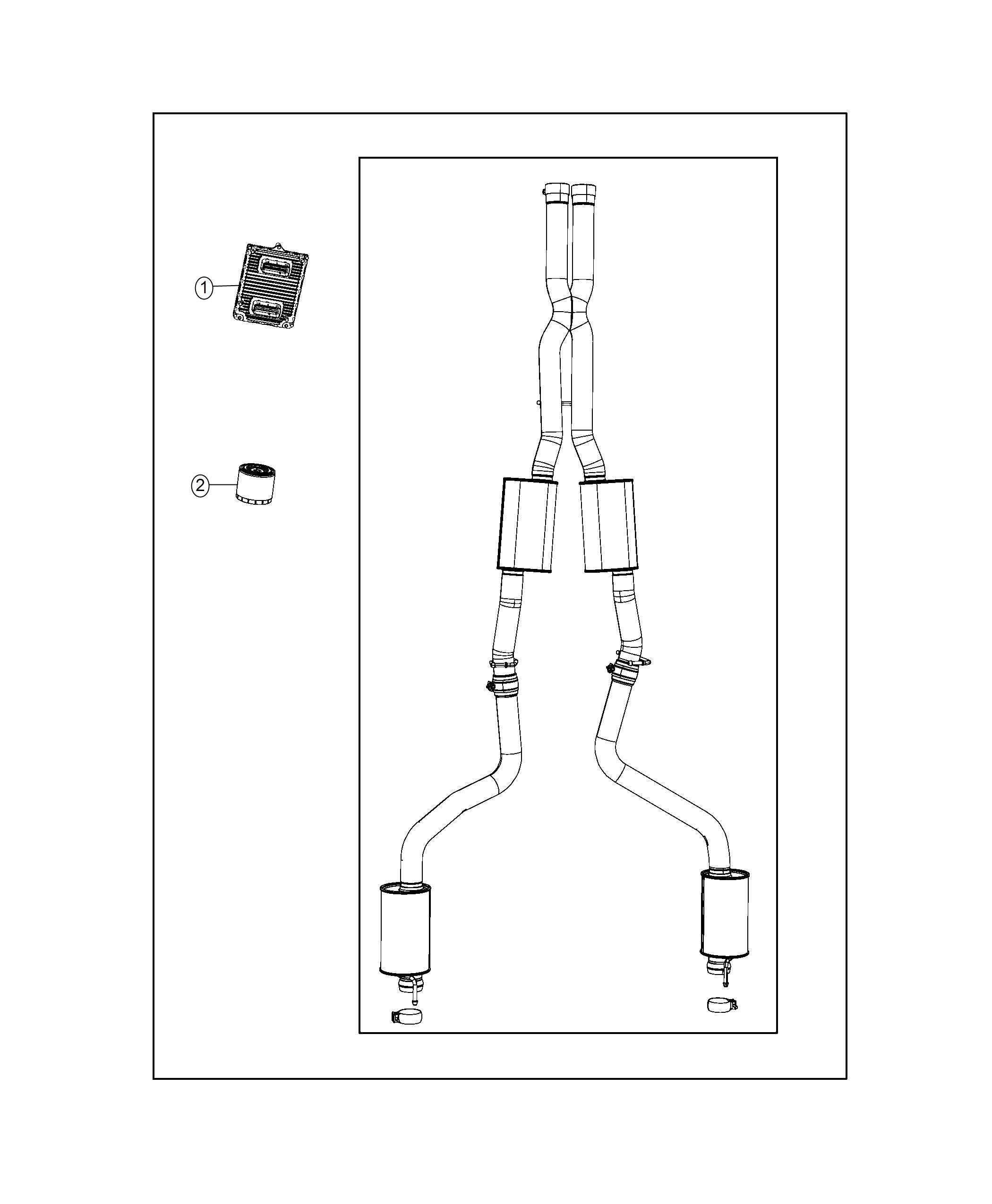 Diagram Performance Kit, Scat Pack 1. for your 1999 Chrysler 300  M 