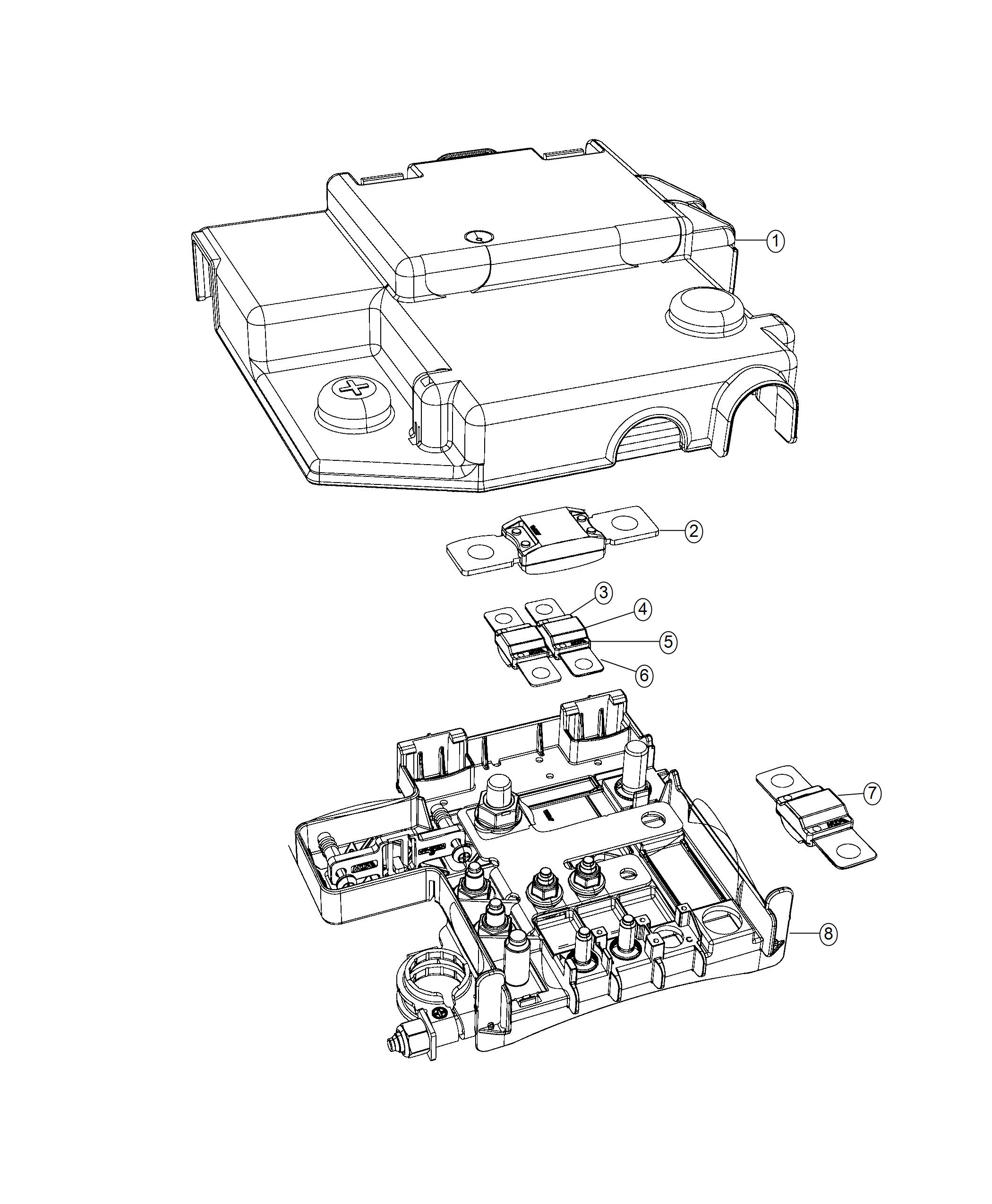 Diagram Battery Control Unit. for your 2016 Jeep Compass   