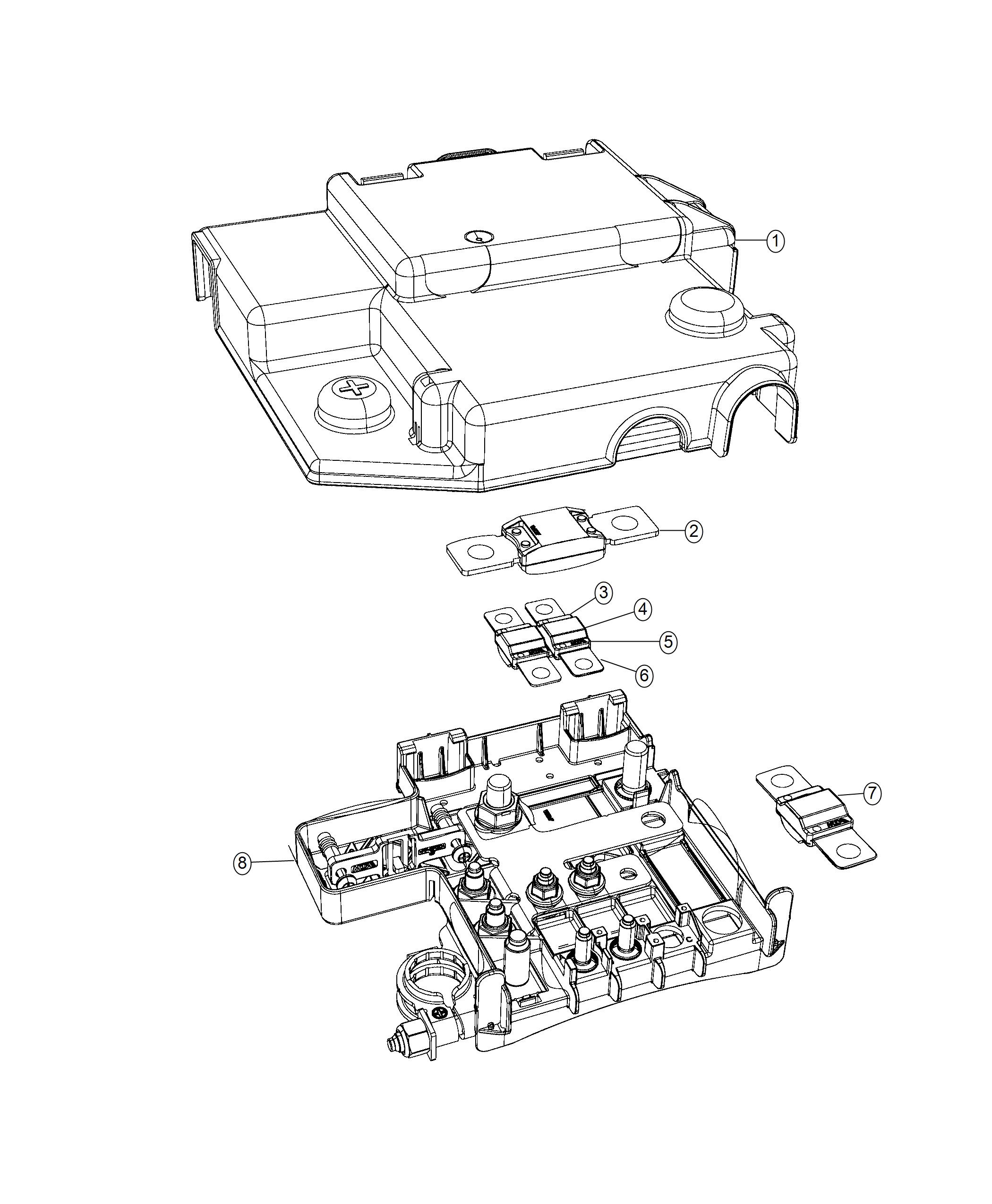 Diagram Battery Control Unit. for your 2016 Jeep Compass   