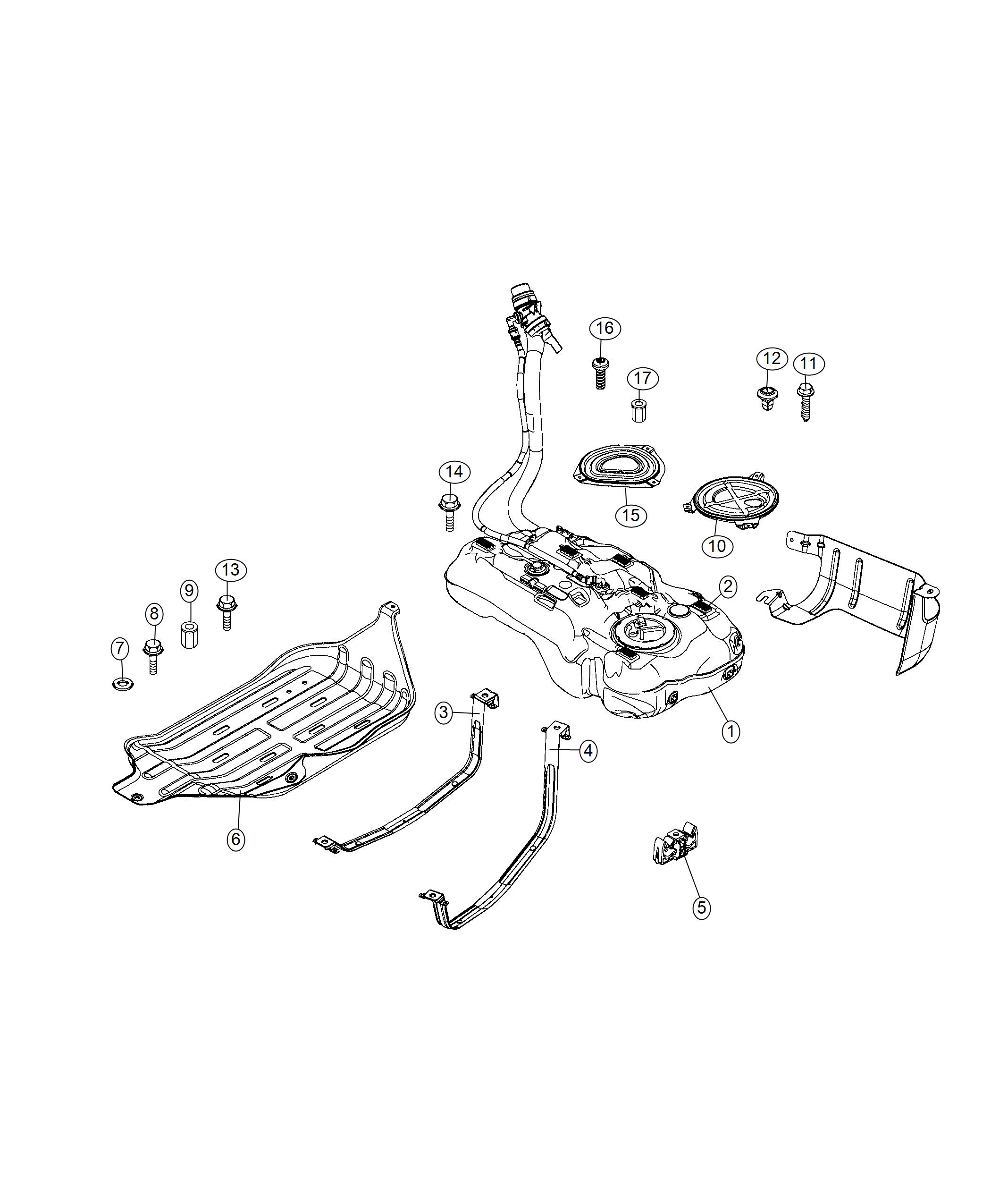 Diagram Fuel Tank. for your Jeep