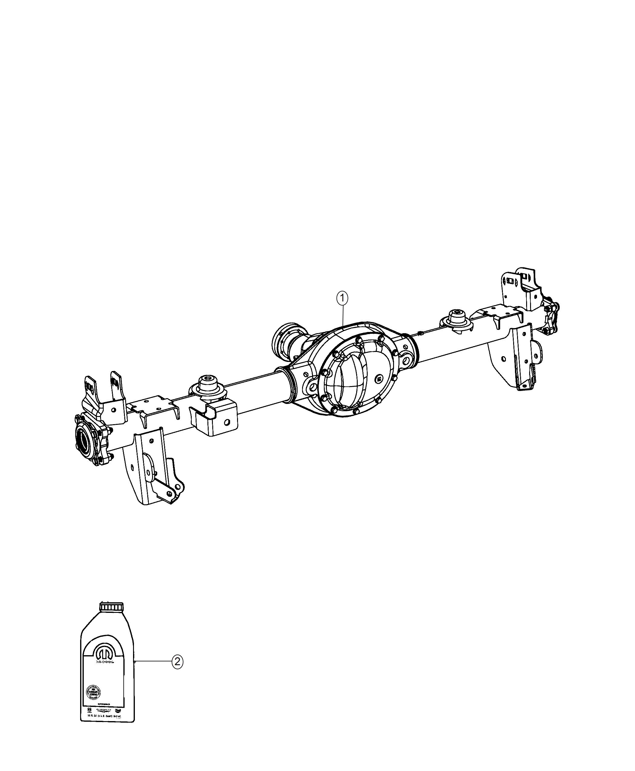 Diagram Axle Assembly. for your 2007 Dodge Dakota   