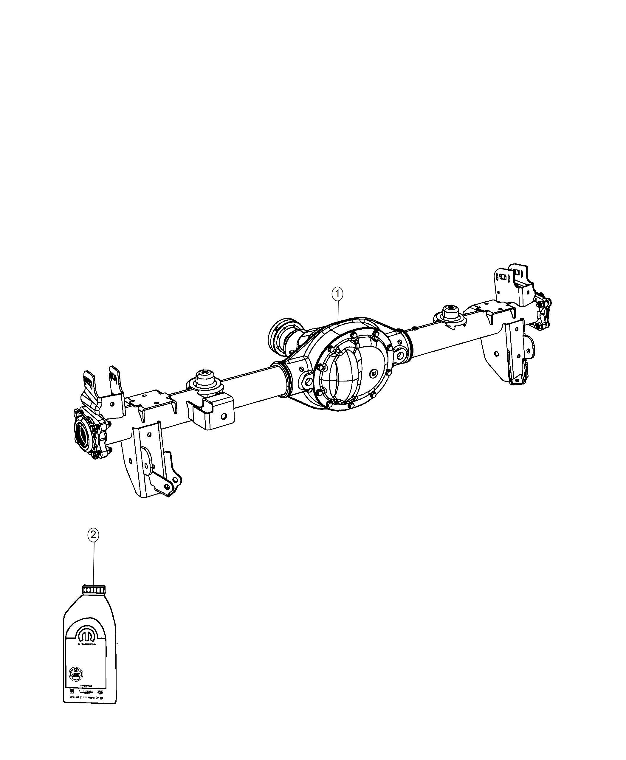 Diagram Axle Assembly. for your 2000 Chrysler 300  M 