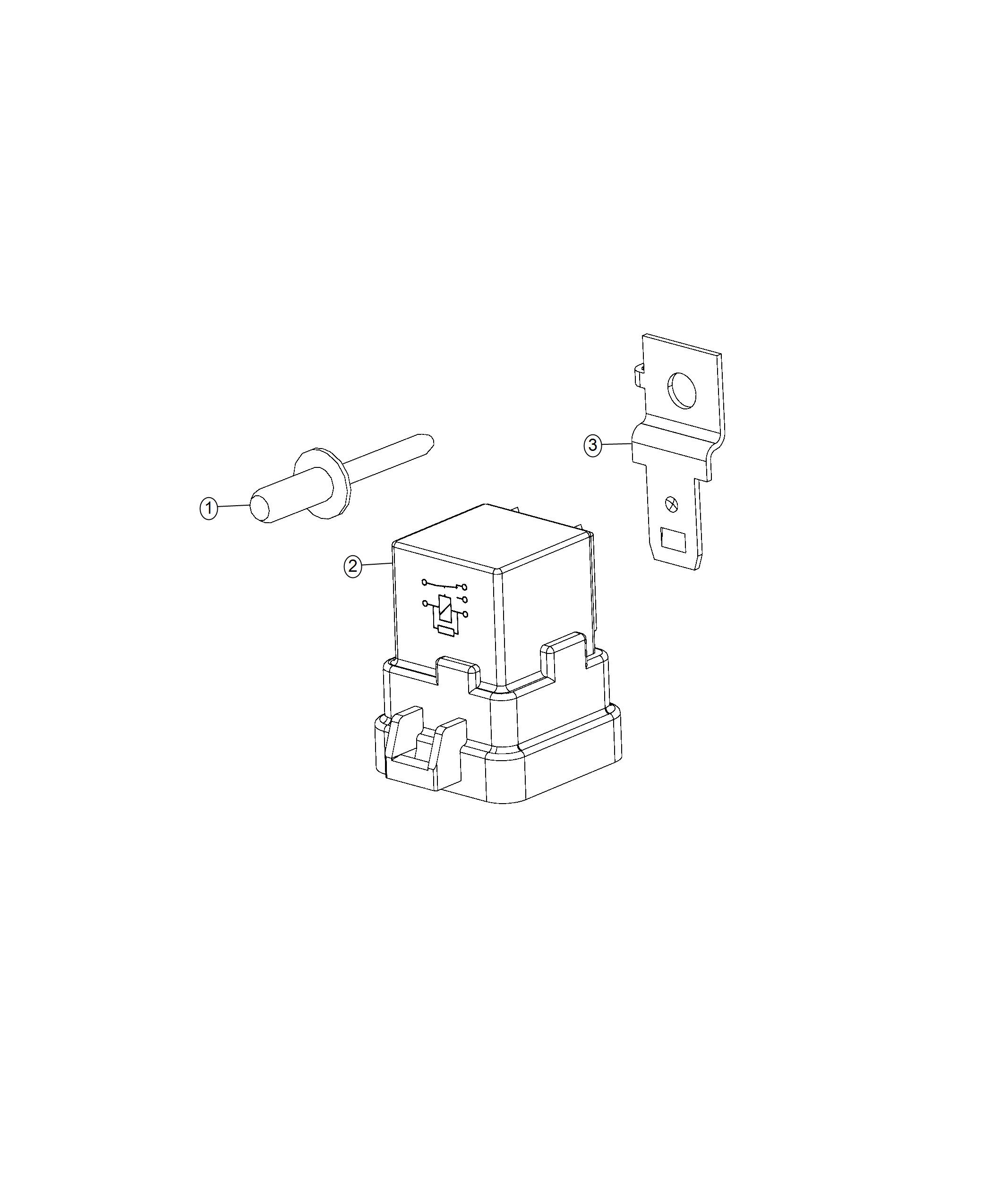 Diagram Relay, Radiator Fan. for your 2006 Dodge Caravan   