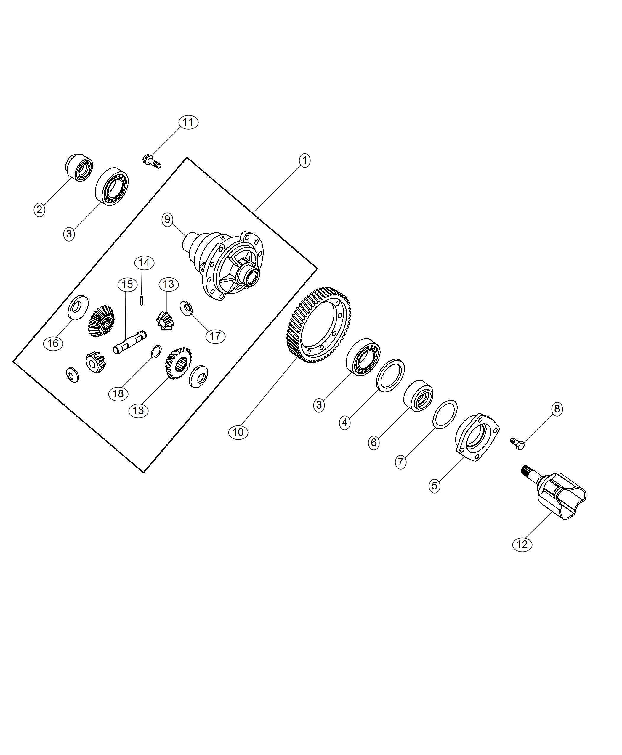 Diagram Differential. for your Fiat 500  