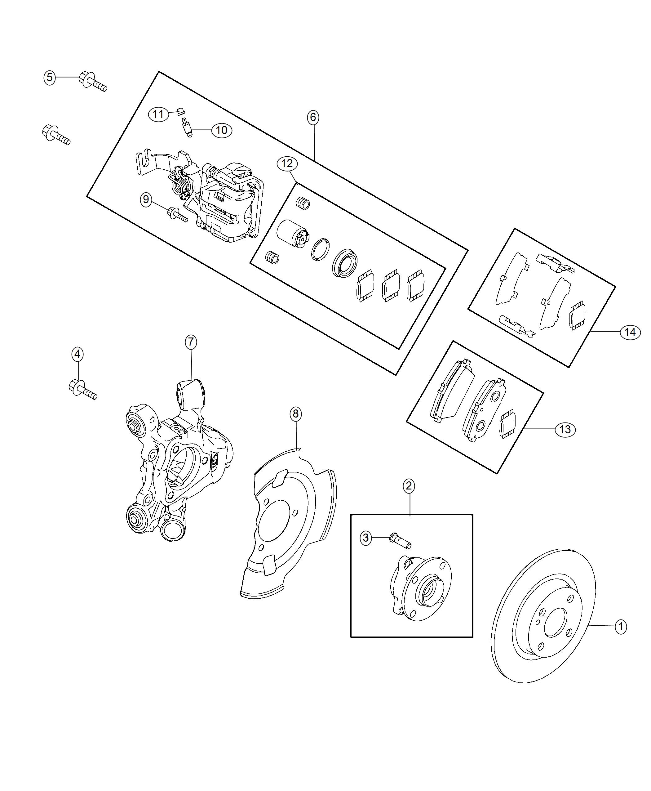 Brakes, Rear. Diagram