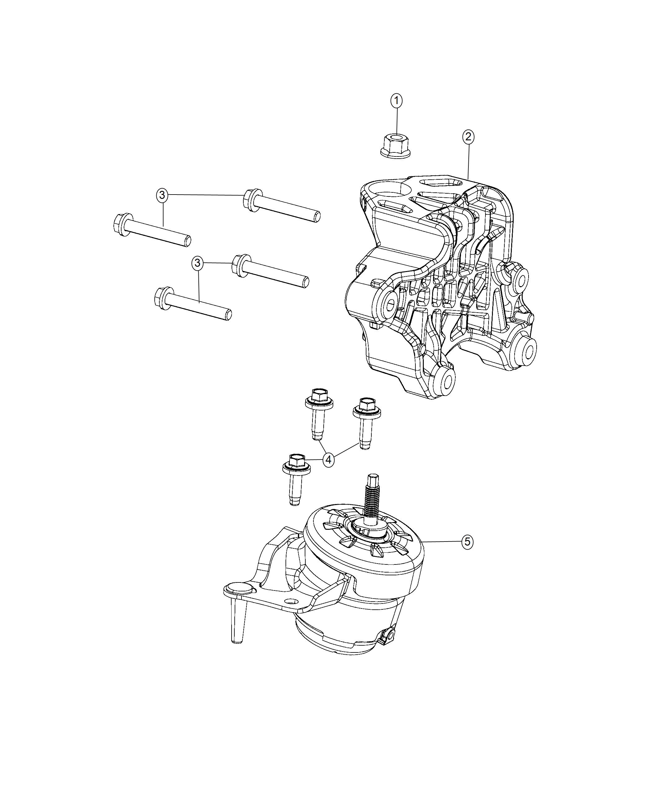 Engine Mounting Right Side 2.0L Direct Injected Turbo. Diagram