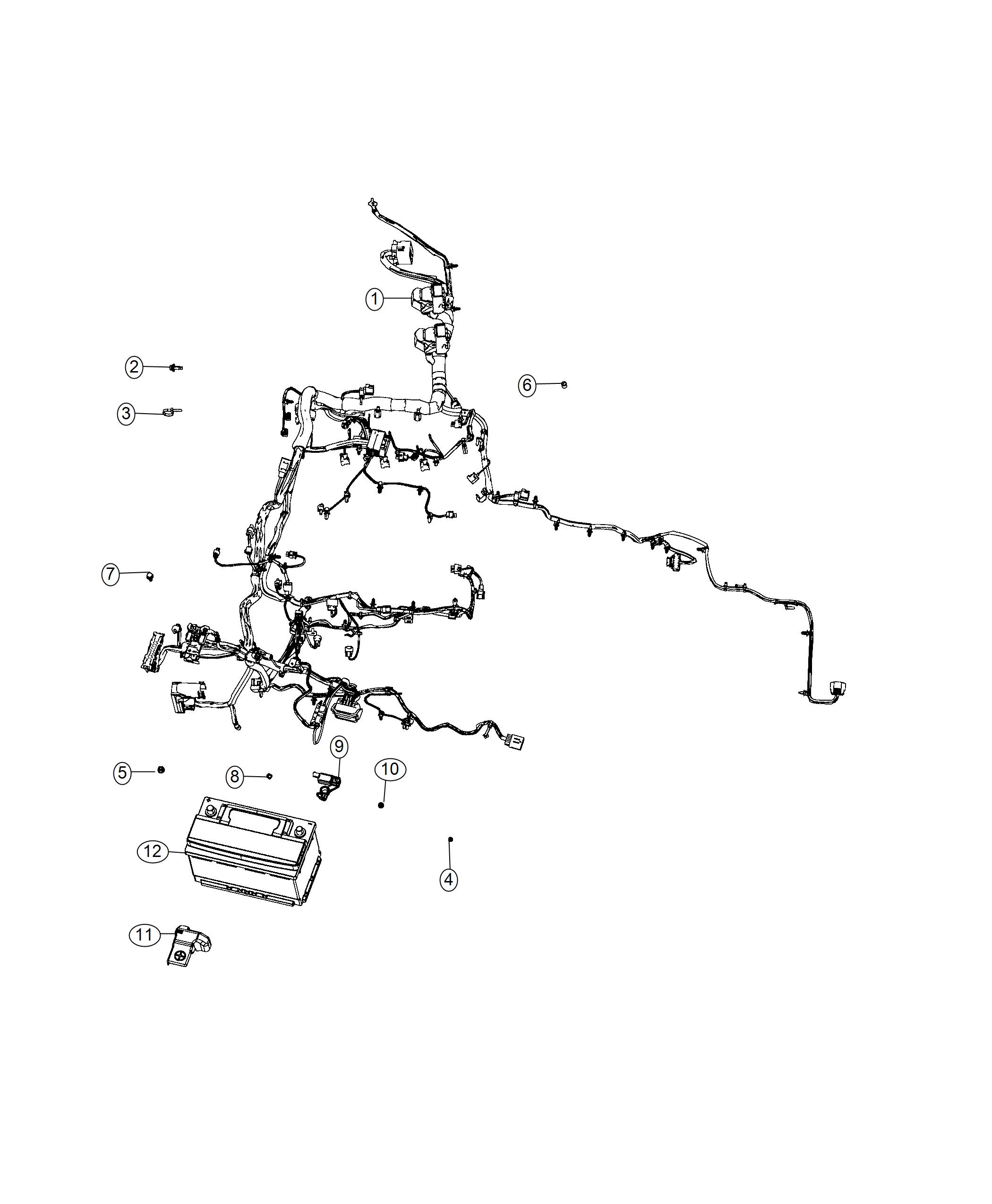 Diagram Wiring, Battery. for your Ram 1500  