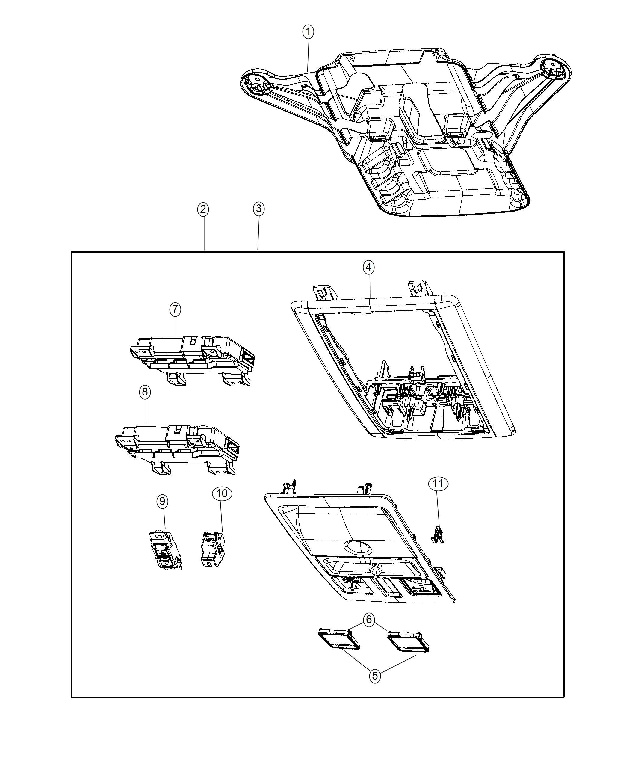 Diagram Overhead Console. for your Ram 1500  