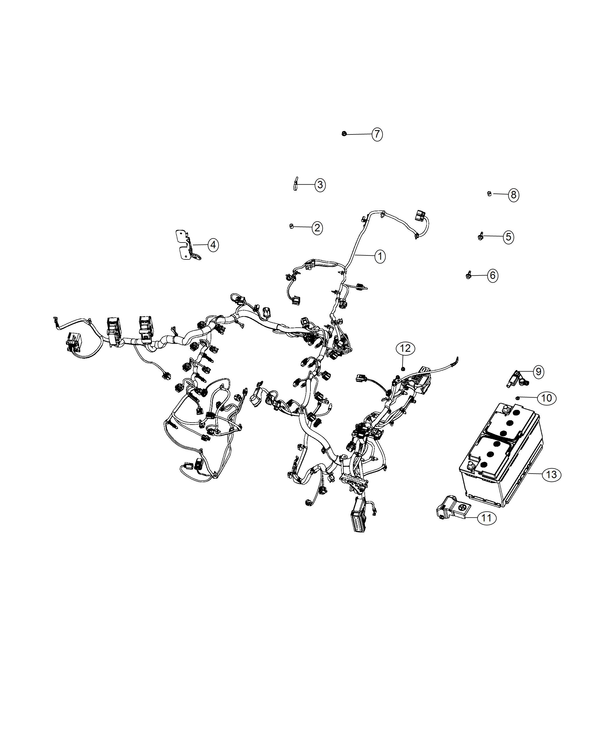 Diagram Wiring, Battery. for your Ram 1500  