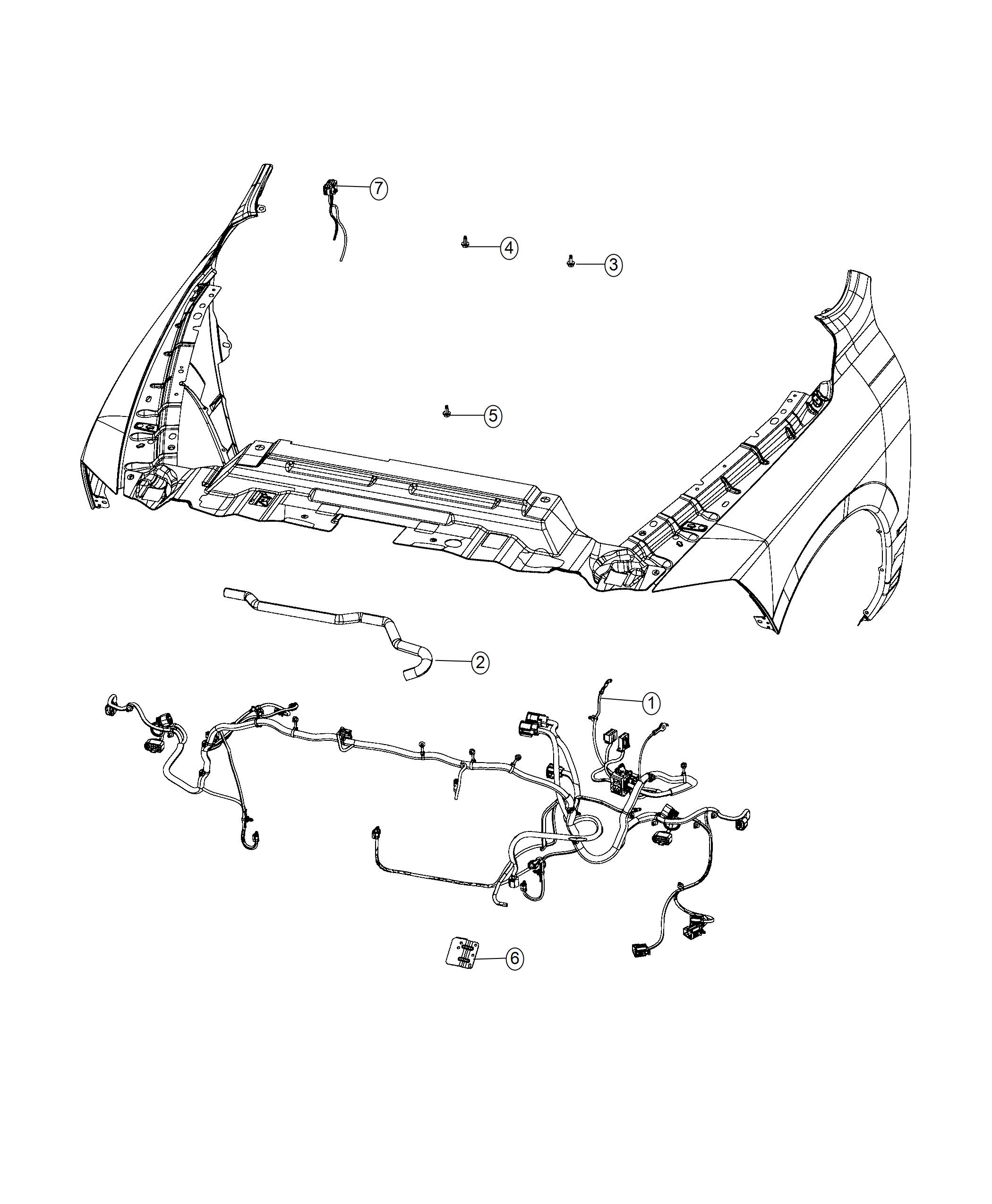 Diagram Wiring, Front End Module. for your Ram 1500  