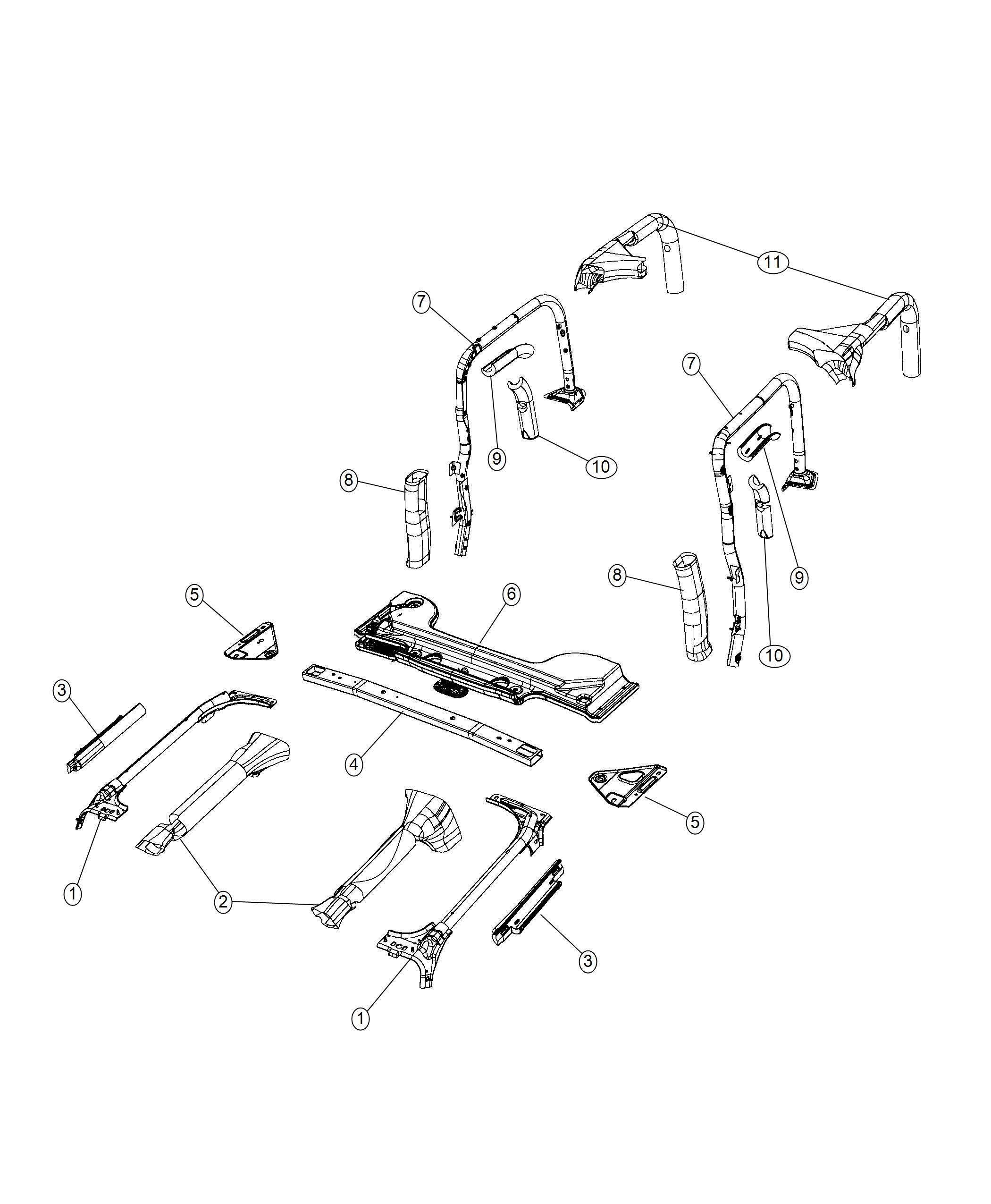 Diagram Sport Bar. for your 2001 Chrysler 300  M 