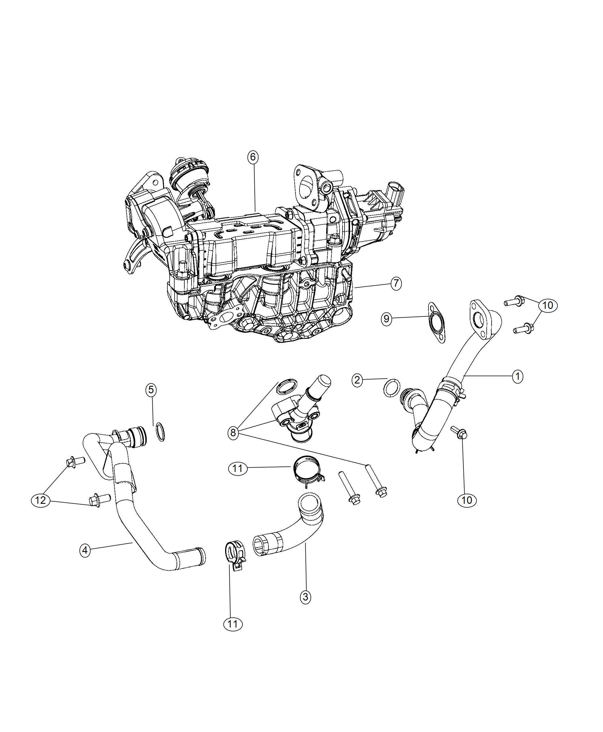 EGR Cooling System. Diagram