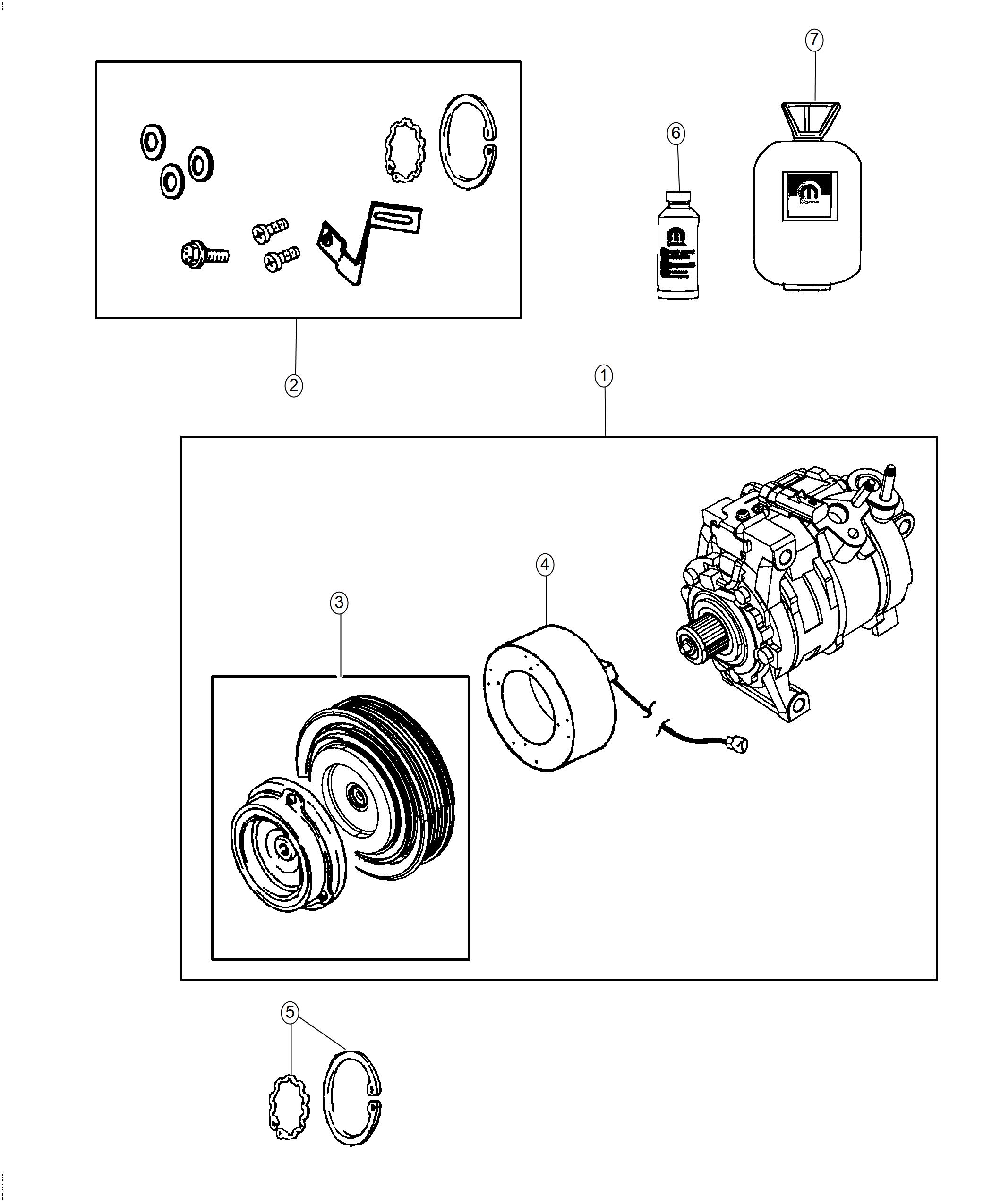 A/C Compressor. Diagram