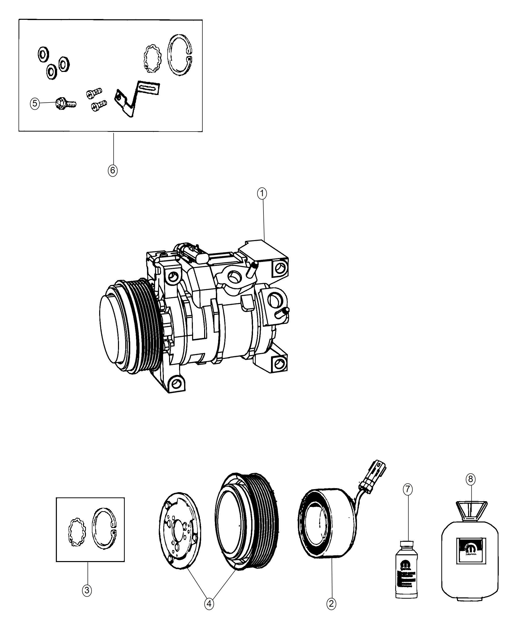 Diagram A/C Compressor. for your 2000 Chrysler 300  M 