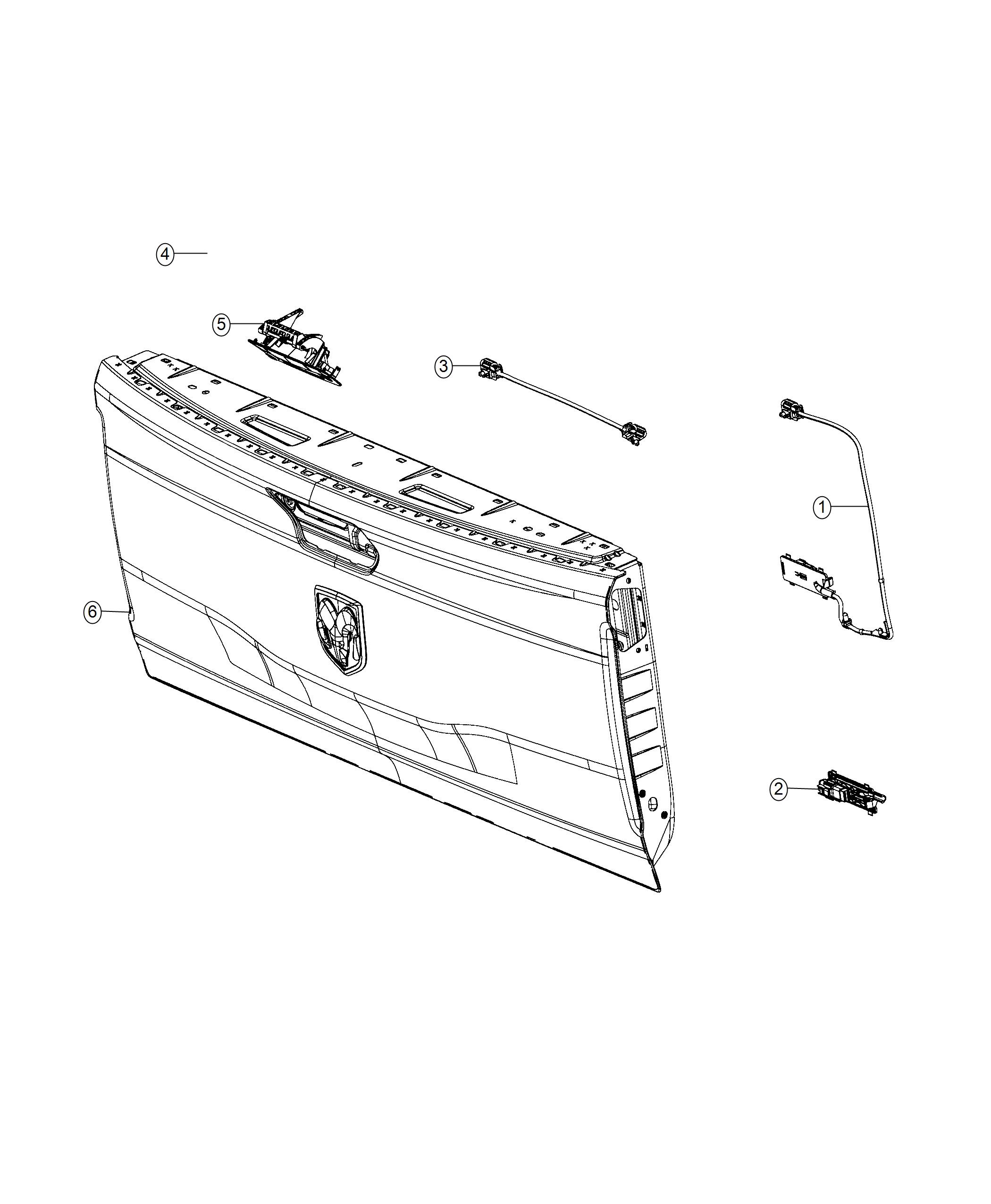 Diagram Wiring, Rear Camera Jumper. for your 2019 Ram 1500   