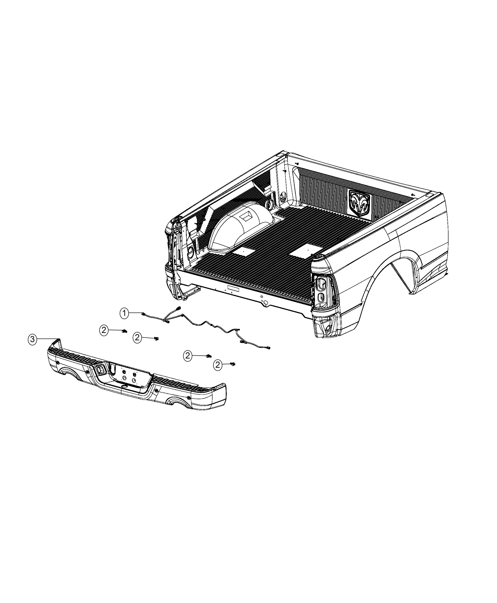 Diagram Wiring, Rear Fascia. for your 2019 Ram 1500   