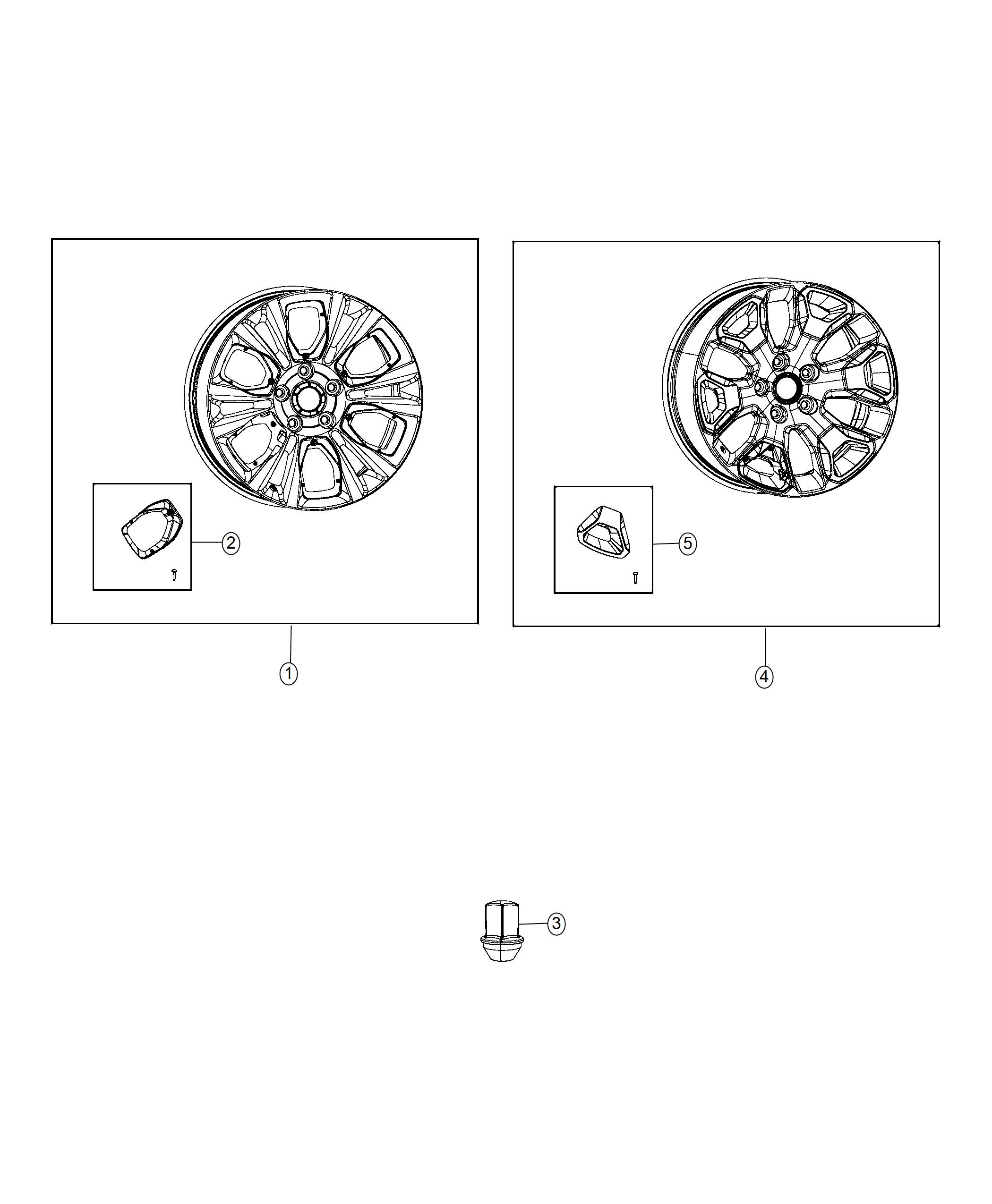 Ram Laramie Wheel. Aluminum. Front or rear. Color [no 5UR351AAAA