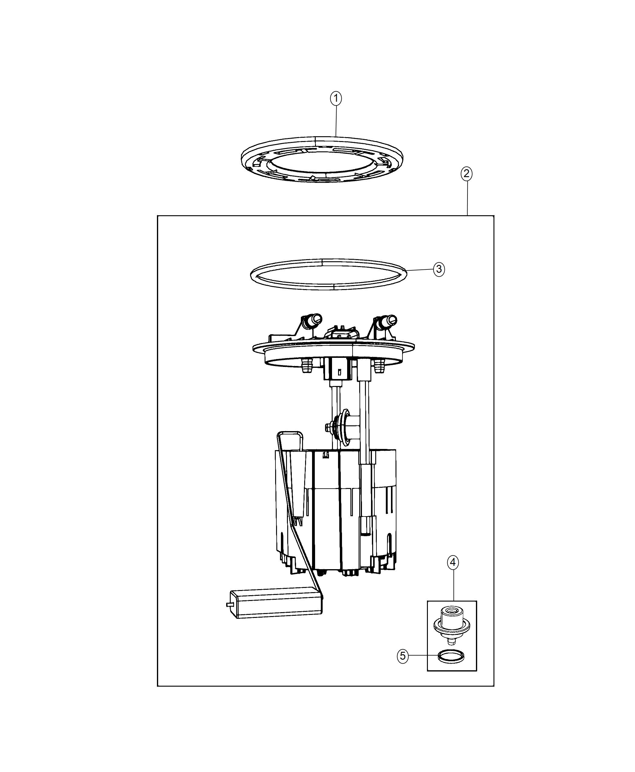 Diagram Fuel Pump Module. for your Dodge Grand Caravan  