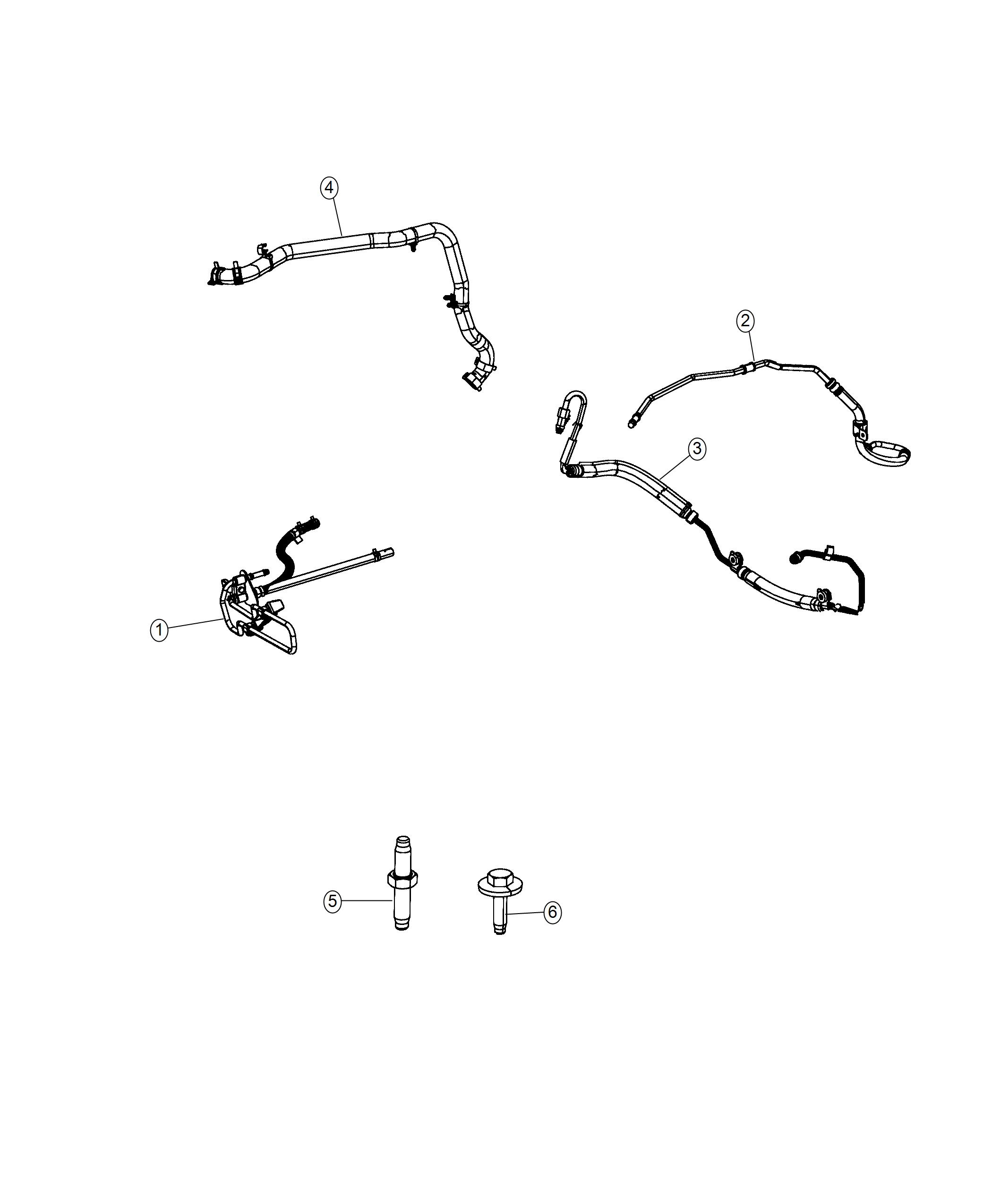 Diagram Power Steering Hose. for your Dodge Grand Caravan  