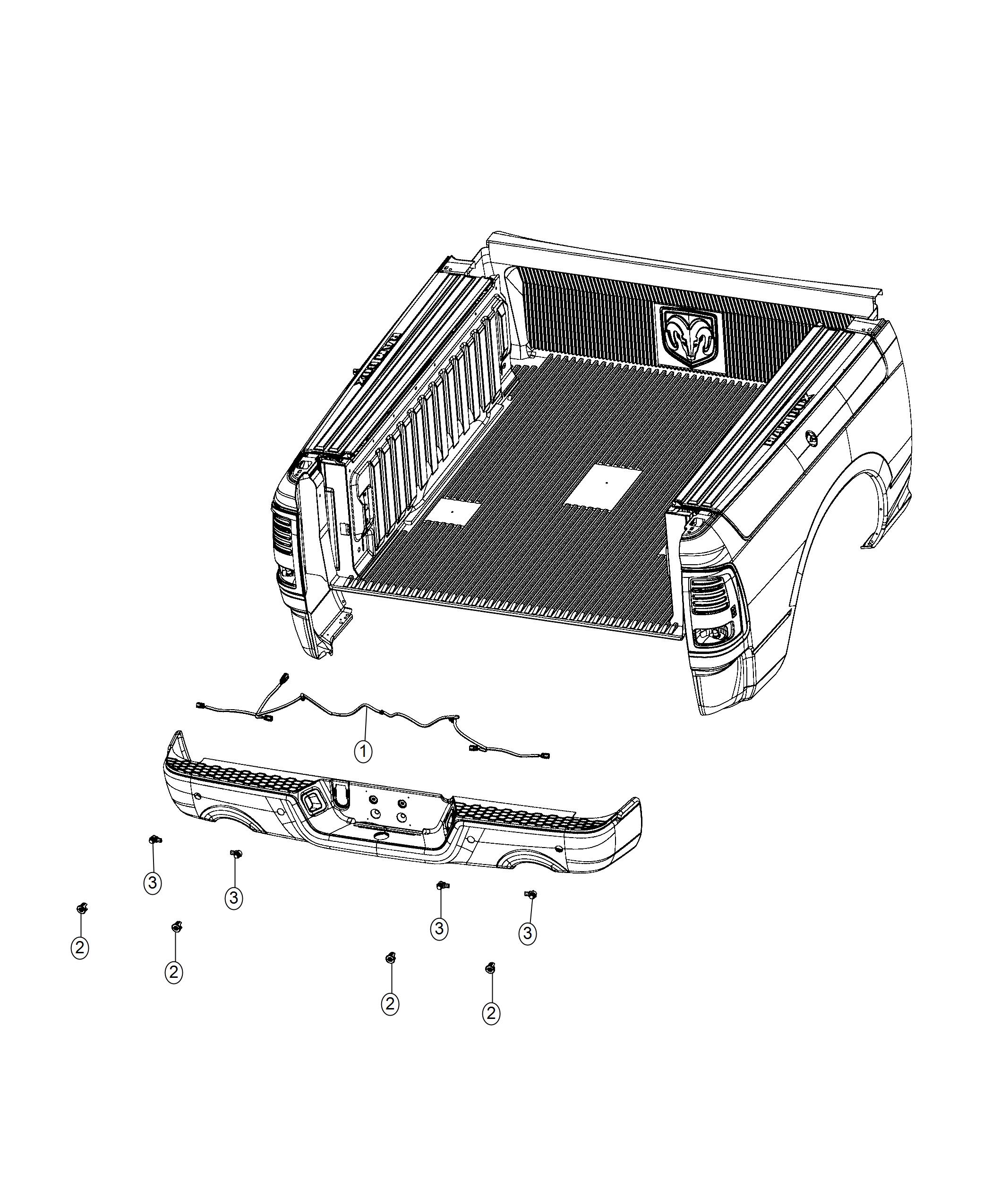 Diagram Assist, Rear Park. for your Ram 1500  