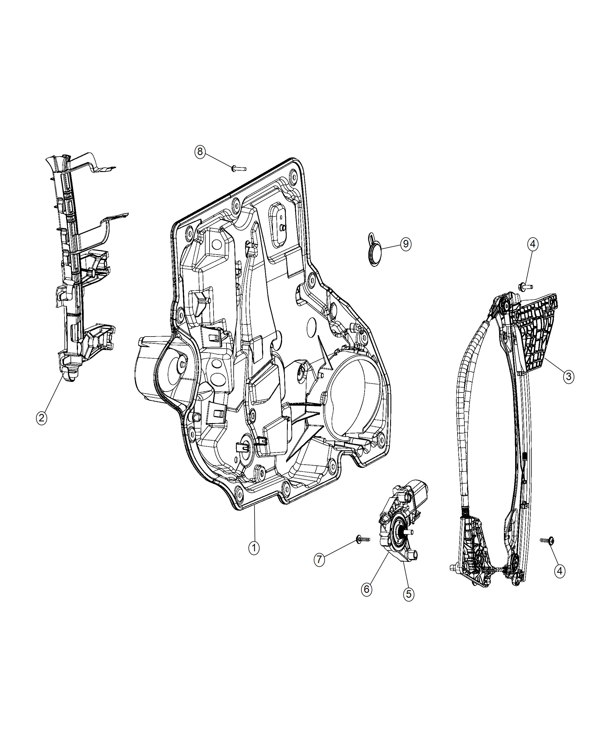 Diagram Sliding Door Regulator. for your Chrysler