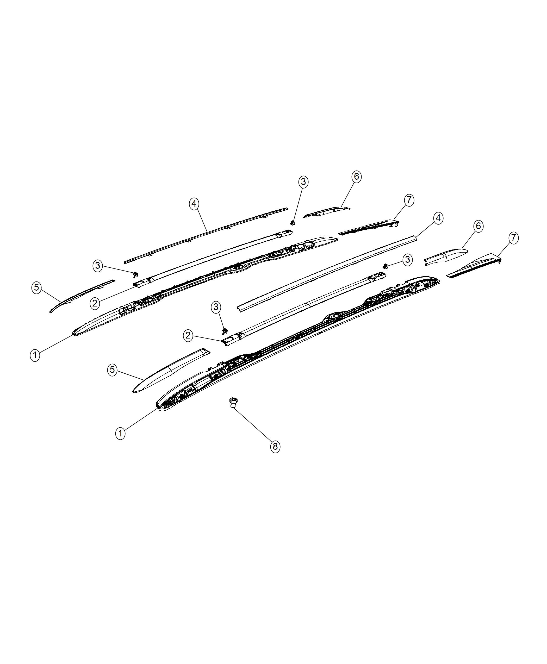 Diagram Roof Rack. for your Chrysler