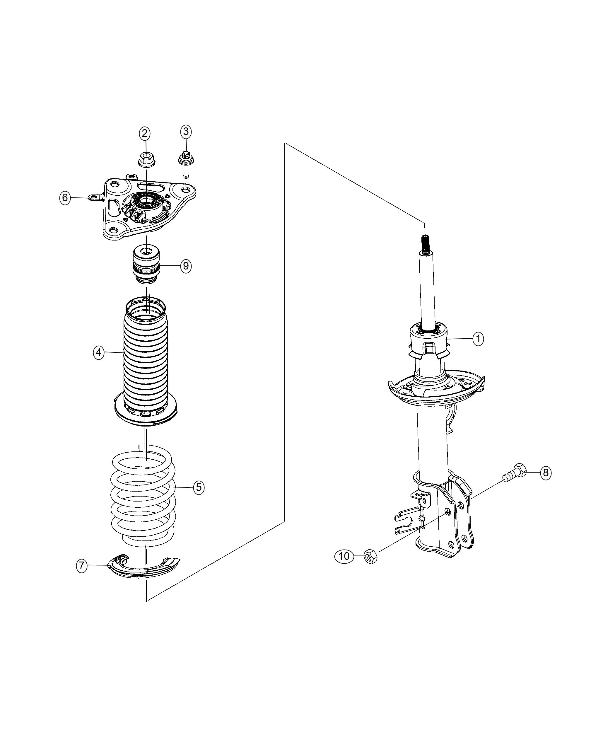 Diagram Suspension. for your Jeep Compass  