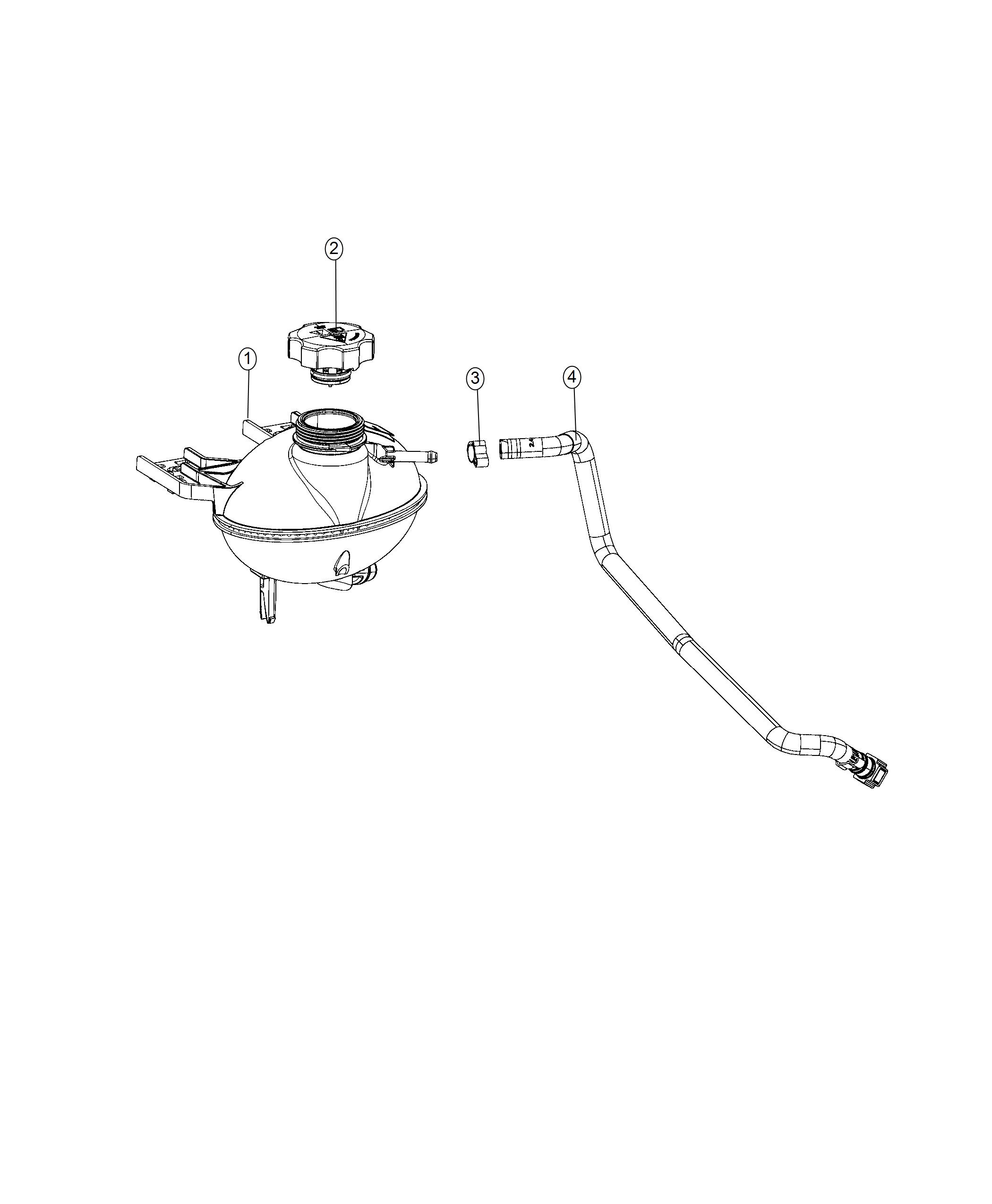 Coolant Recovery Bottle. Diagram