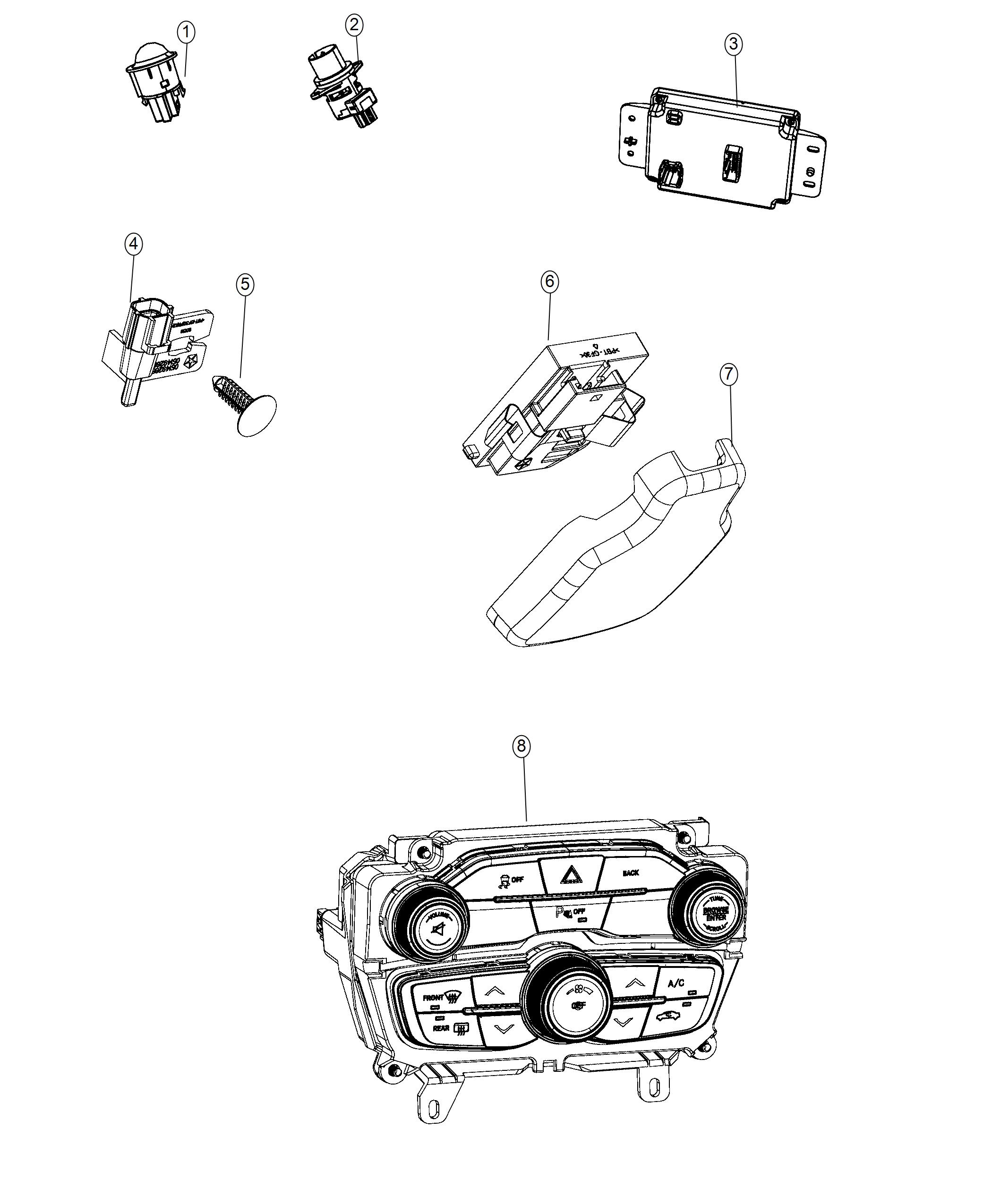 A/C And Heater Controls. Diagram