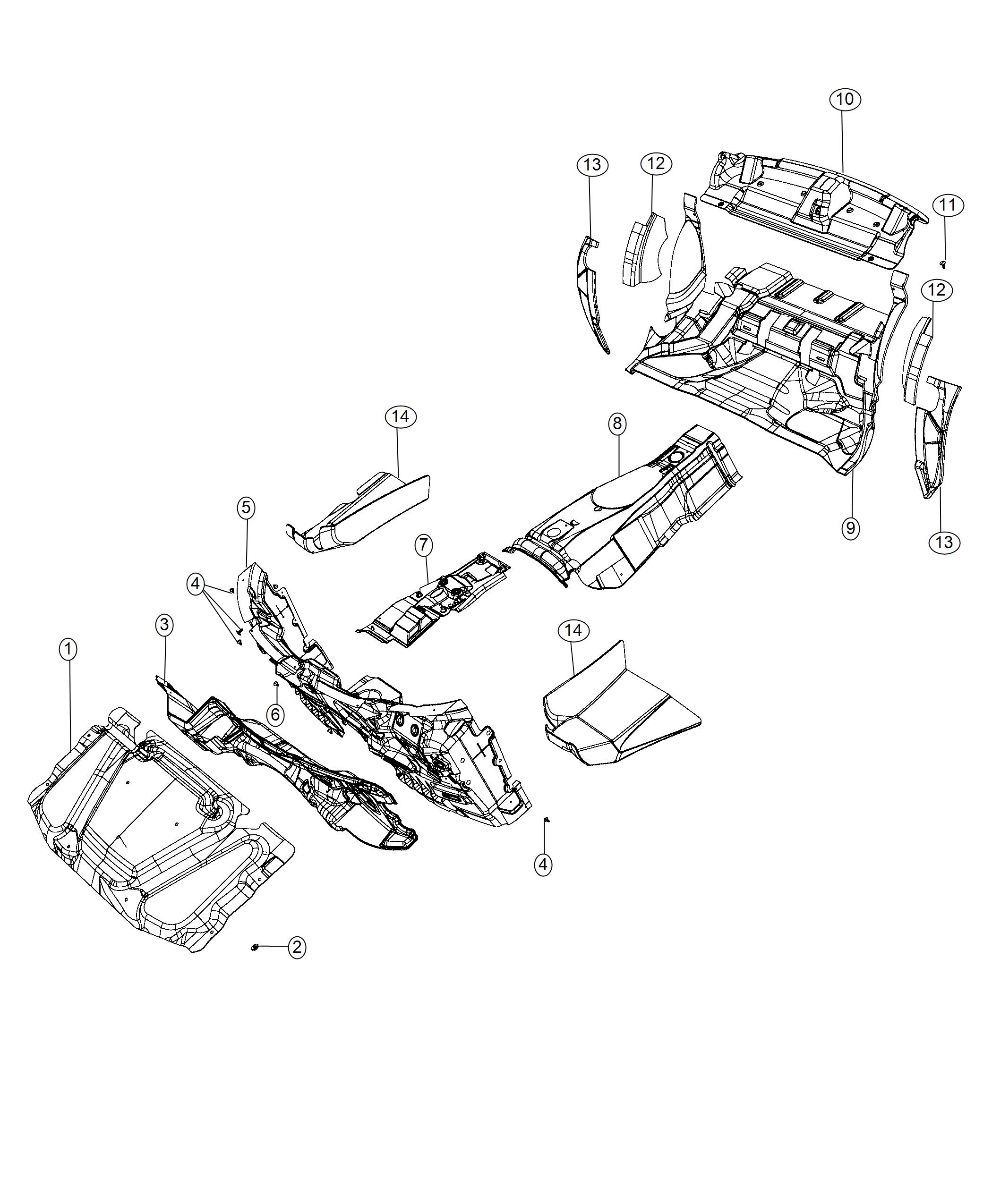 Diagram Silencers. for your 2019 Dodge Challenger   