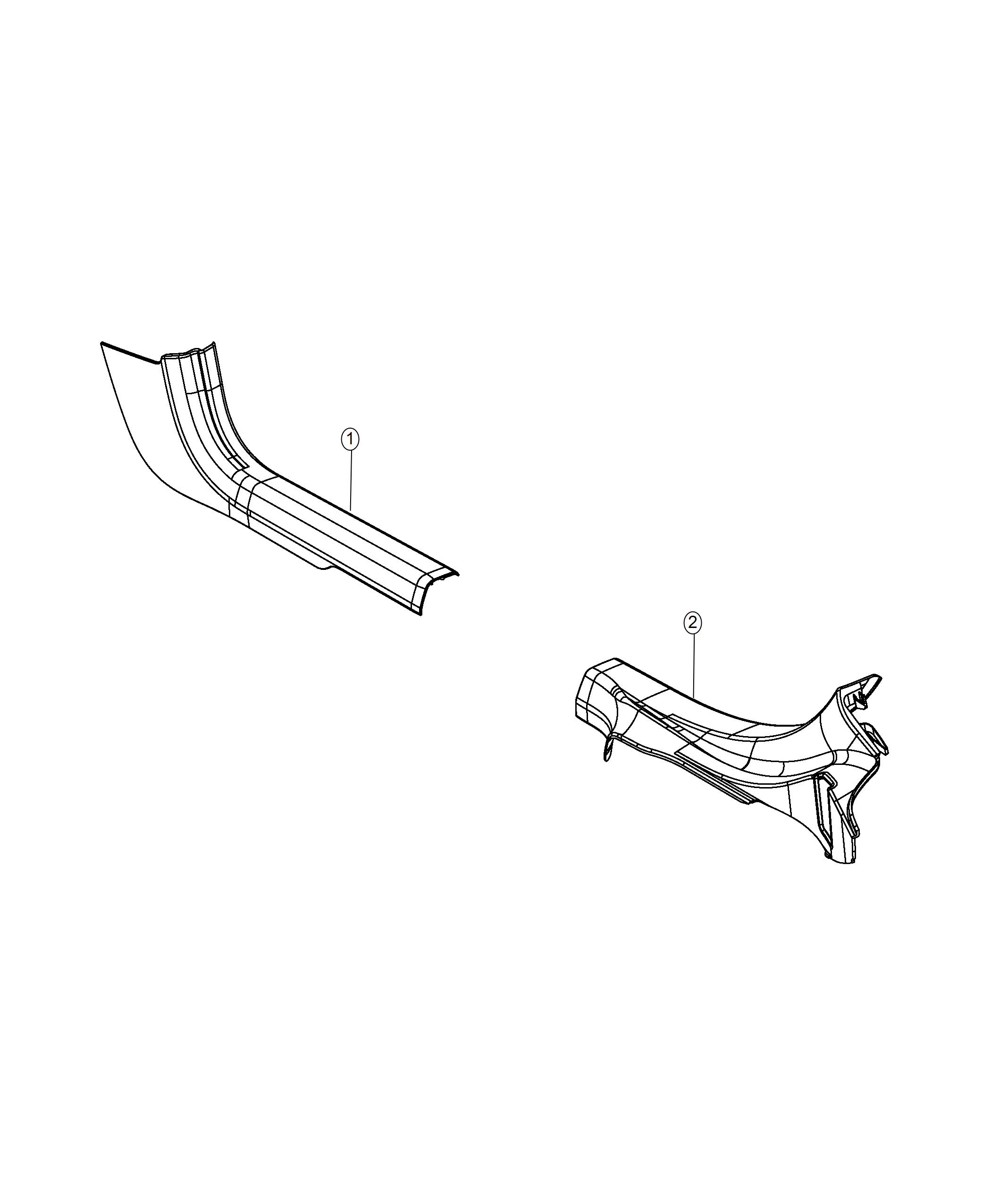 Diagram Cowl Side Panel and Scuff Plates. for your 2006 Chrysler 300   