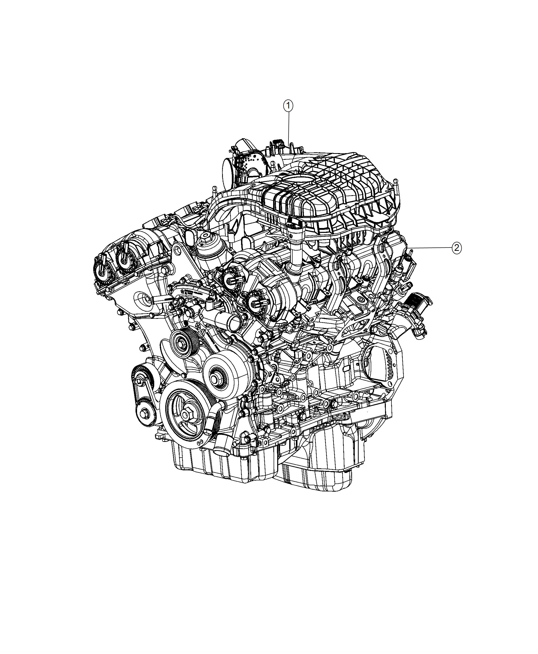 Engine Assembly 3.6L. Diagram