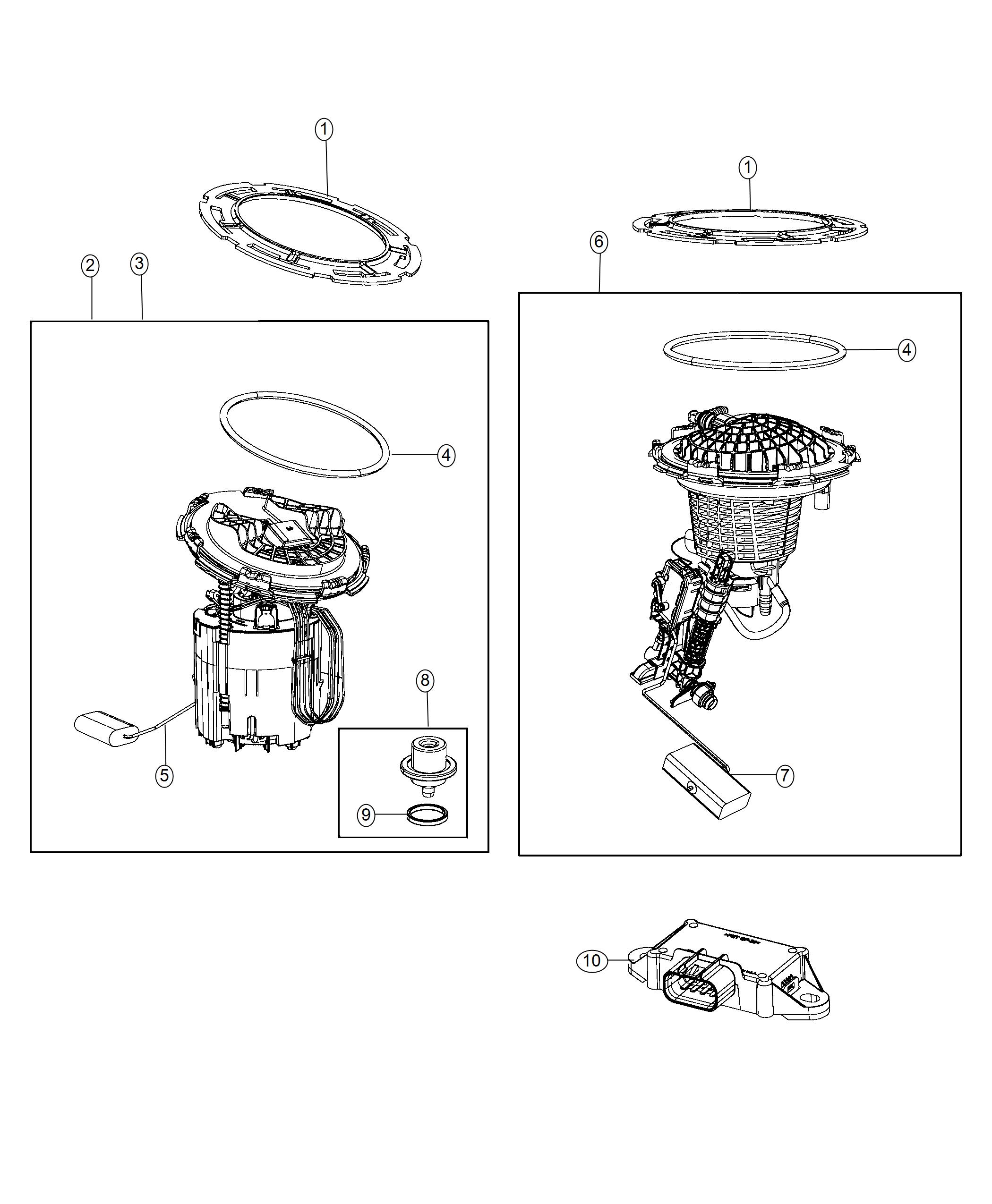 Diagram Fuel Pump Module. for your Dodge