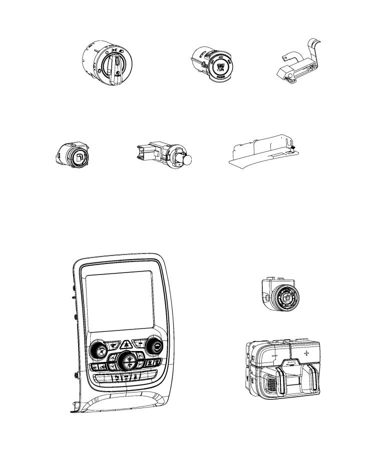 Diagram Switches, Instrument Panel. for your 1998 Dodge Durango   