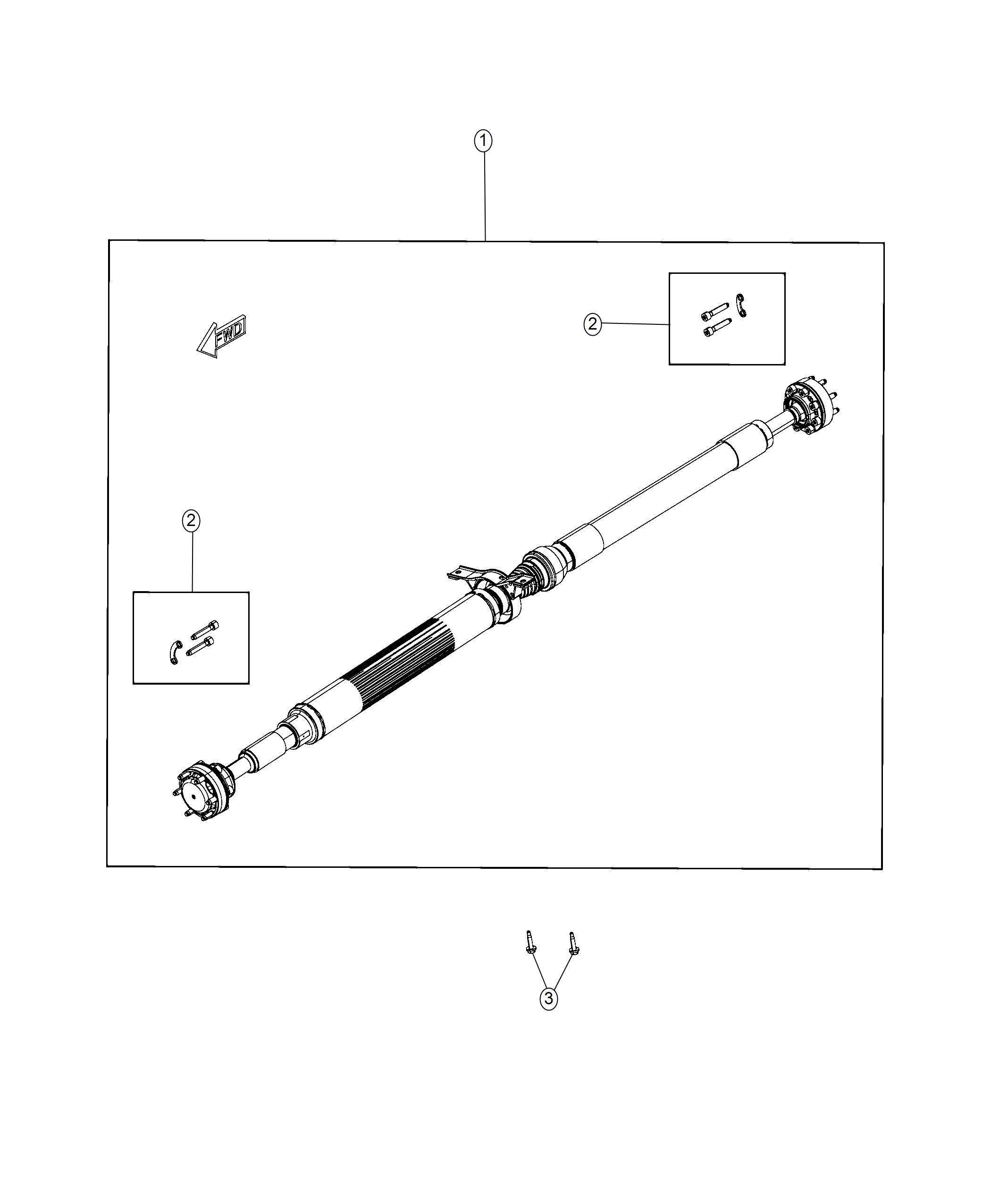 Dodge Charger Shaft. Drive. Rear 52123973AH Libertyville IL