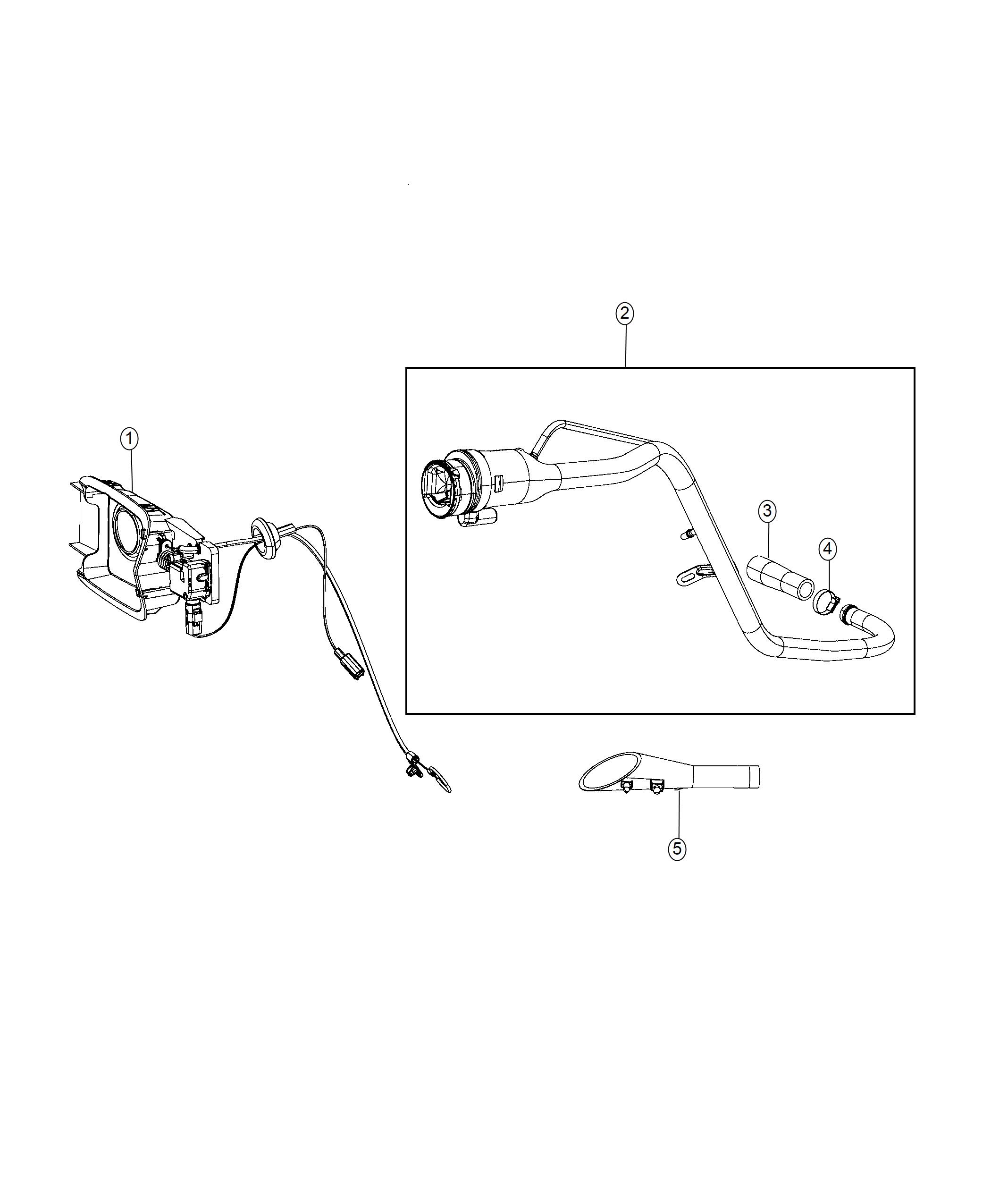 Diagram Fuel Tank Filler Tube. for your Dodge Charger  