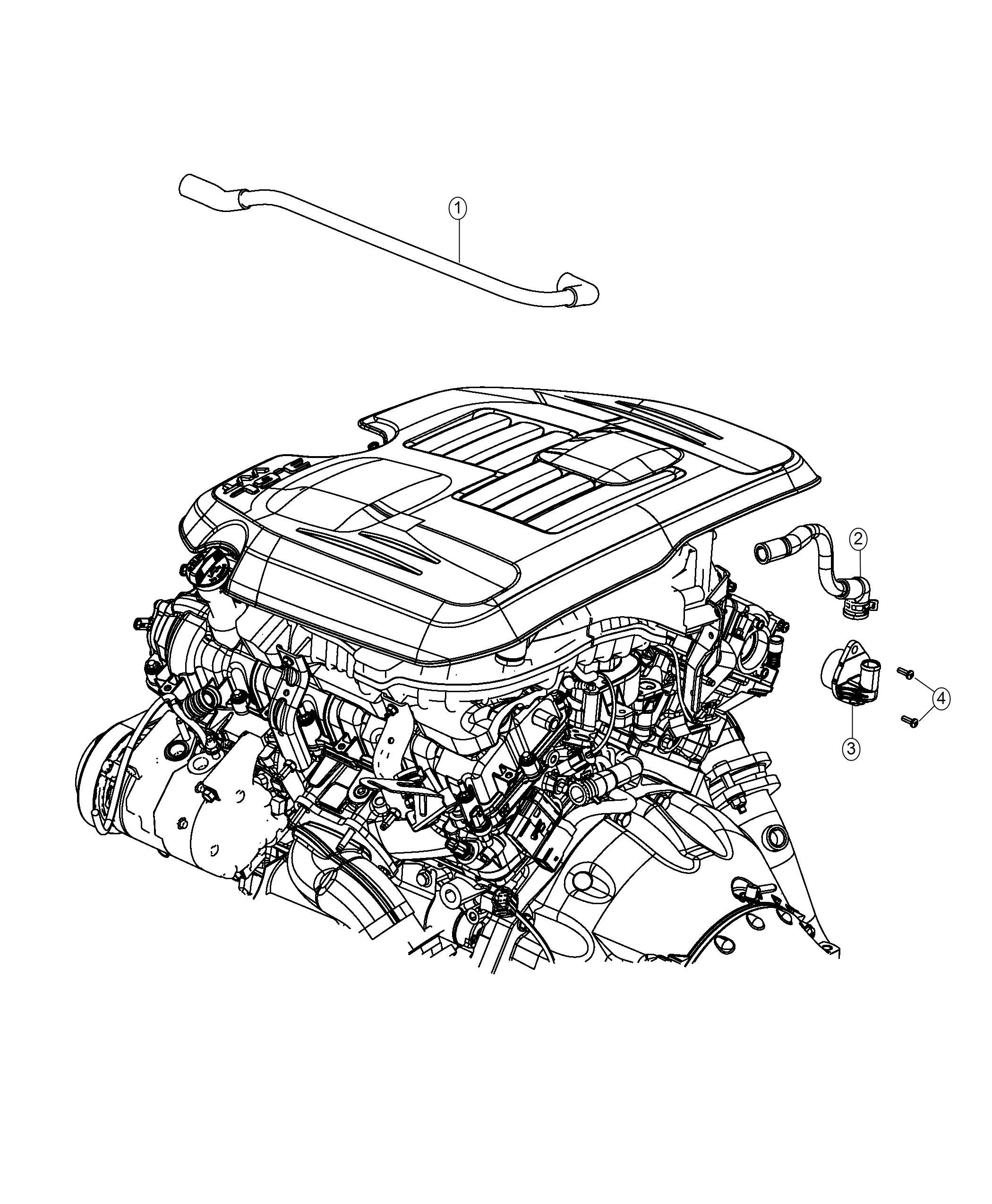 Diagram Crankcase Ventilation 3.6L. for your Chrysler