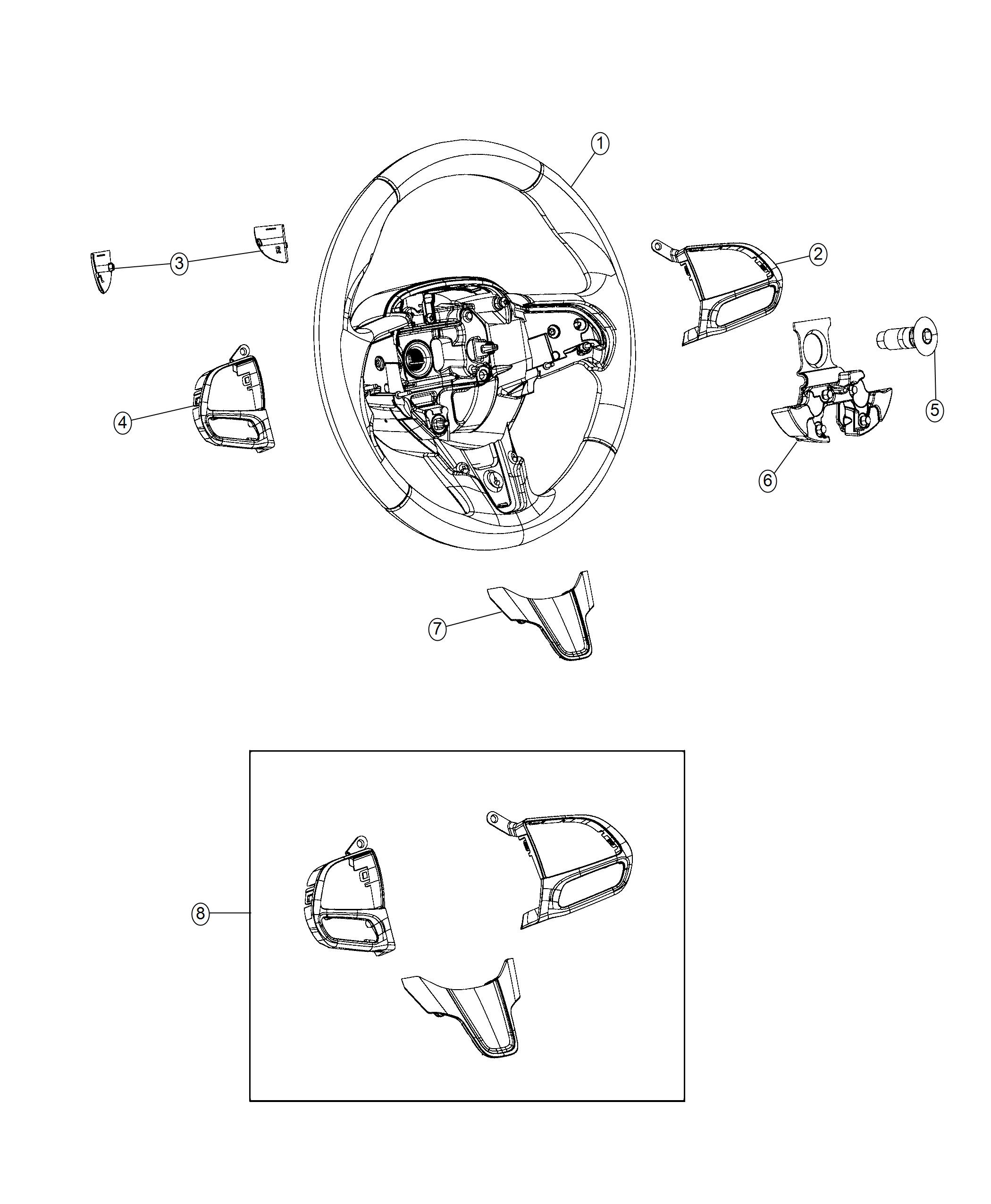 Diagram Steering Wheel Assembly. for your Chrysler